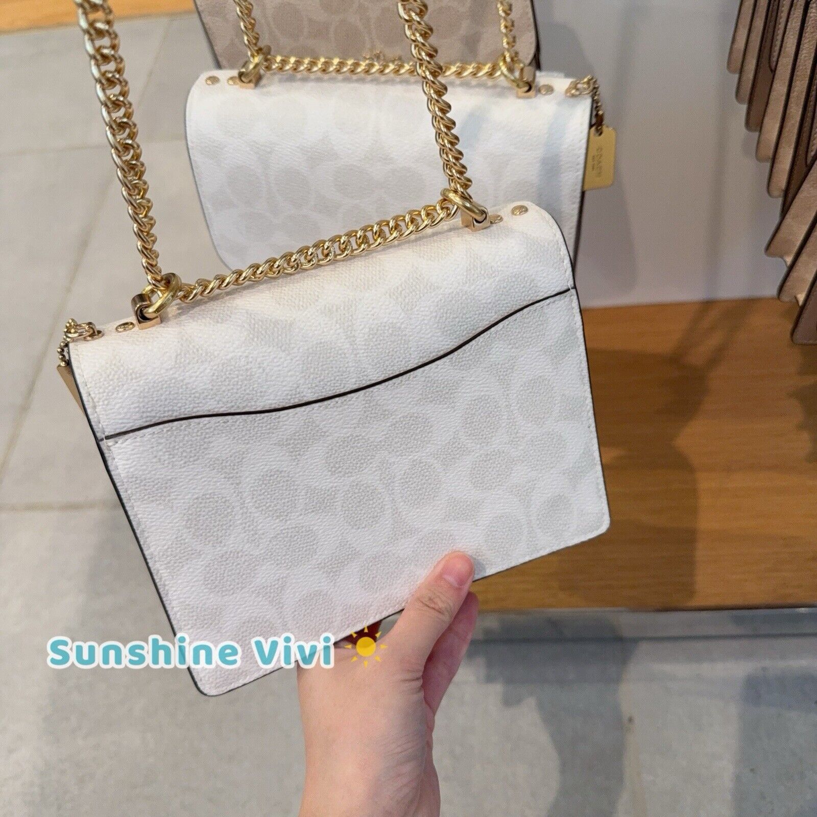 Coach NWT Coach Mini Klare Crossbody Bag CW206 Gold/White Chalk Size ONE SIZE - 4 Thumbnail
