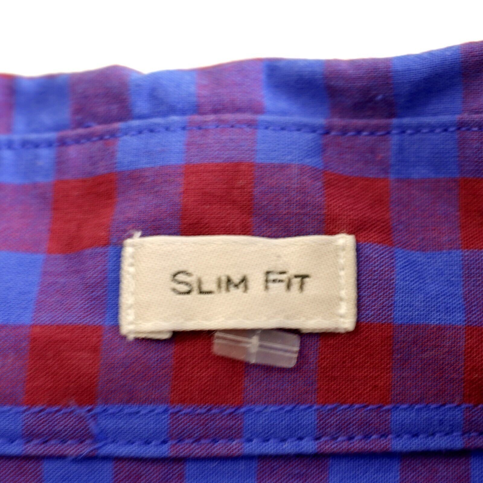 J.Crew J. Crew Large Red Blue Plaid Slim Fit Pocket Front Button Do Size US L / EU 52-54 / 3 - 9 Thumbnail