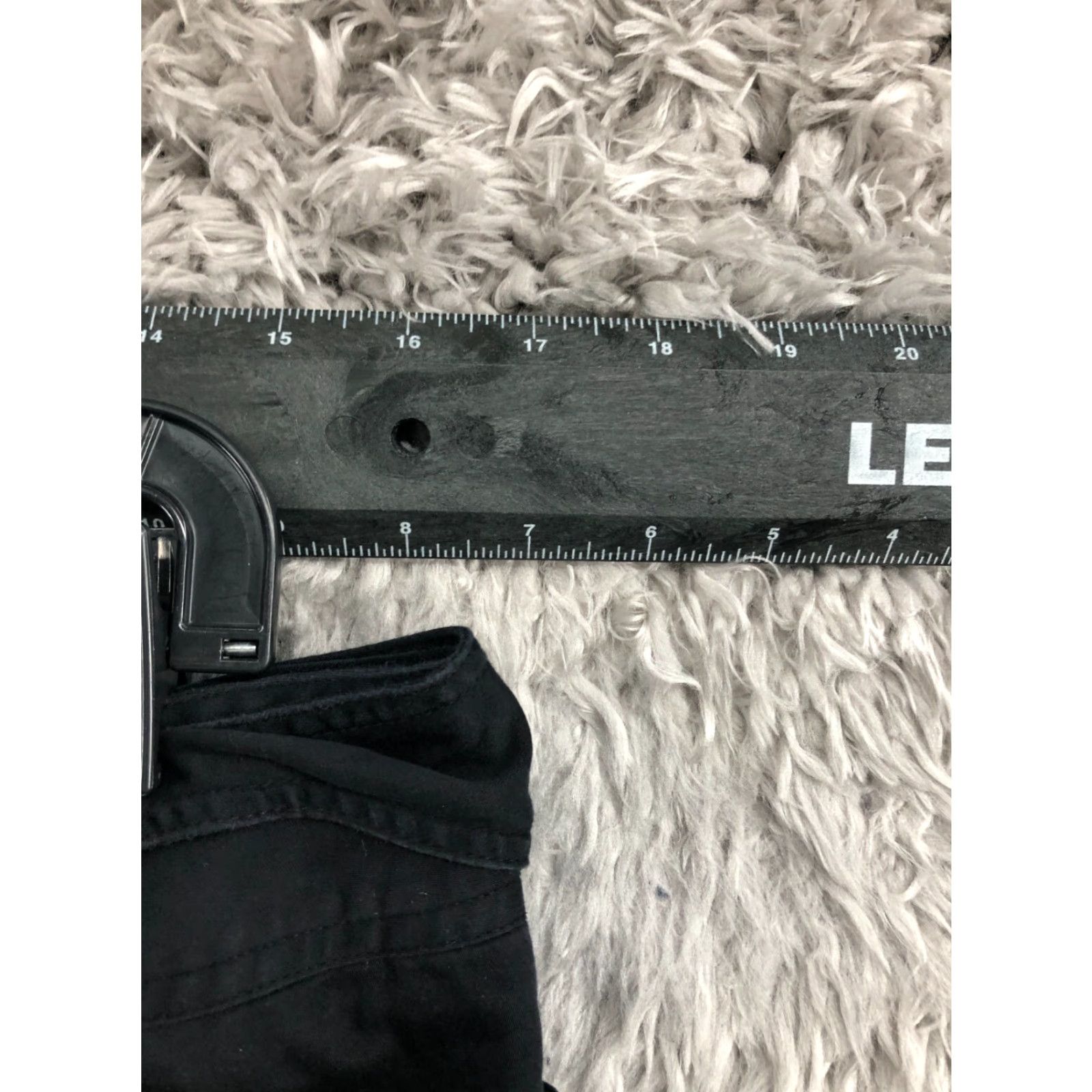 Vintage Lane Bryant Womens Capri Pants Size 14 Black Hook Eye Mid Rise Size 36" / US 14 / IT 50 - 2 Thumbnail