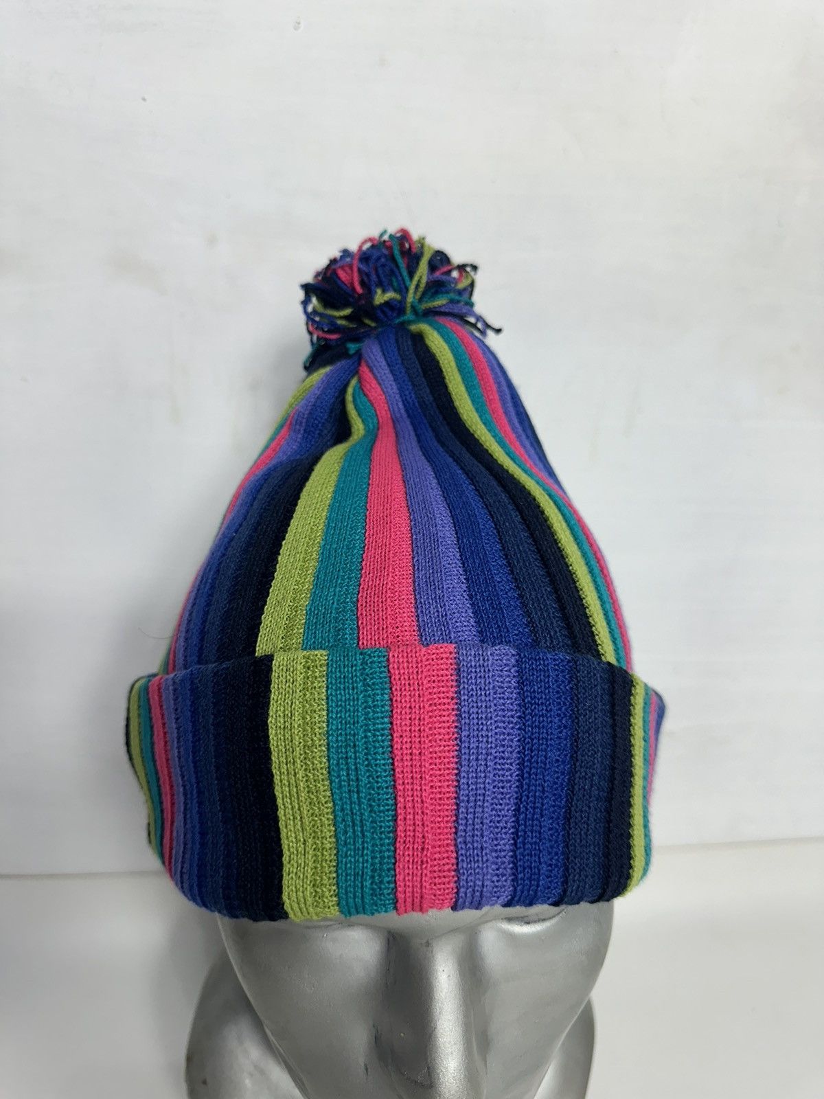 Other Knitting Inn Japanese Multi colour Knitted beanie Hats Size ONE SIZE - 3 Thumbnail