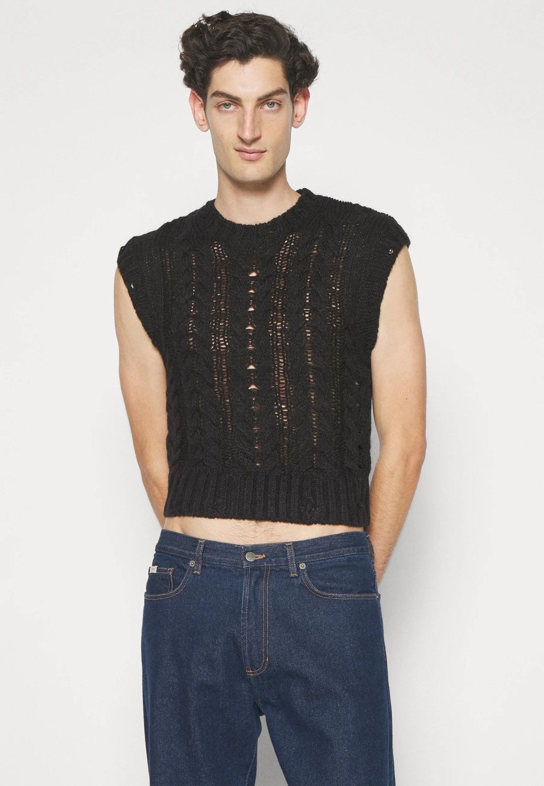 Han Kjobenhavn !DS! FW22 Han Kjobenhavn Knit Short Sleeved Sweater Vest Size US M / EU 48-50 / 2 - 10 Thumbnail