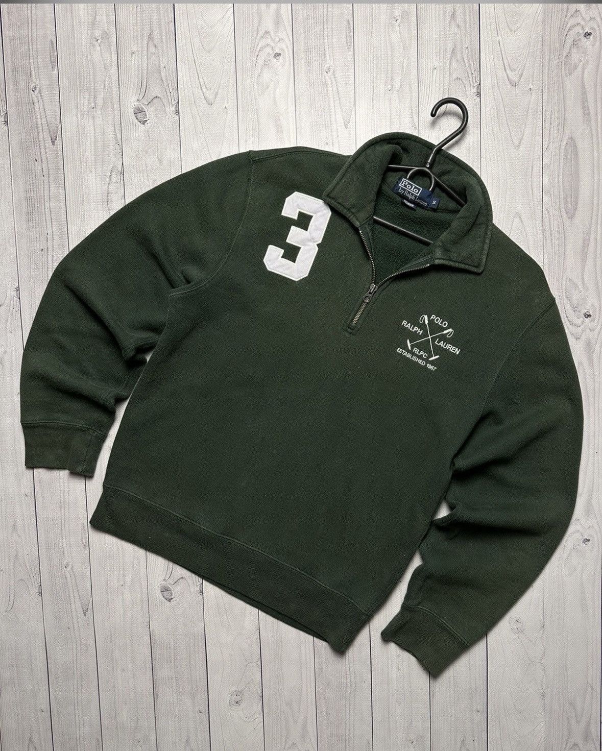 Polo Ralph Lauren Vintage polo Ralph Lauren zip 1/4 sweatshirt logo 3 Size S Size US S / EU 44-46 / 1 - 7 Thumbnail