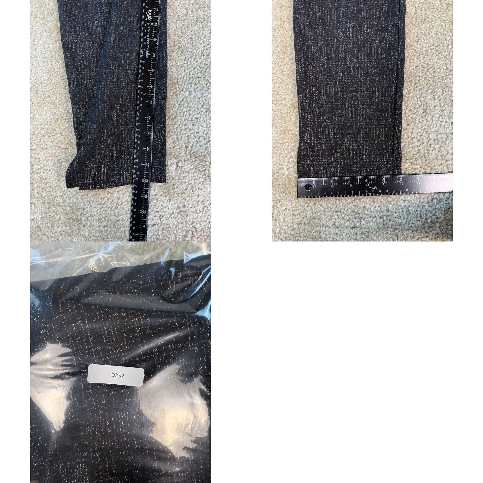 Old Navy Old Navy Pixie Skinny Pants High-Rise Comfort Waistband Black Glitter Large D257 Size 36" / US 14 / IT 50 - 9 Thumbnail