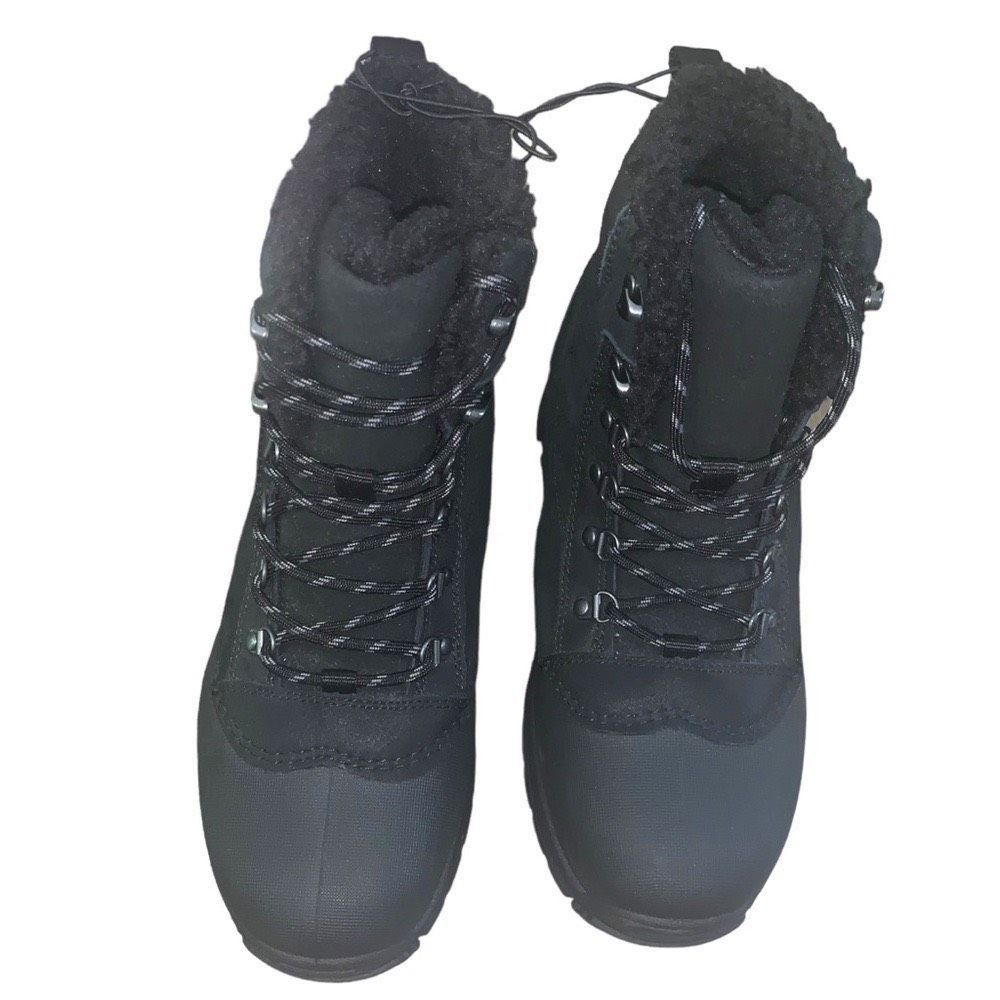 Other All In Motion Women’s Waterproof Black Suede Winter Boots Bl Size US 8 / IT 38 - 5 Thumbnail