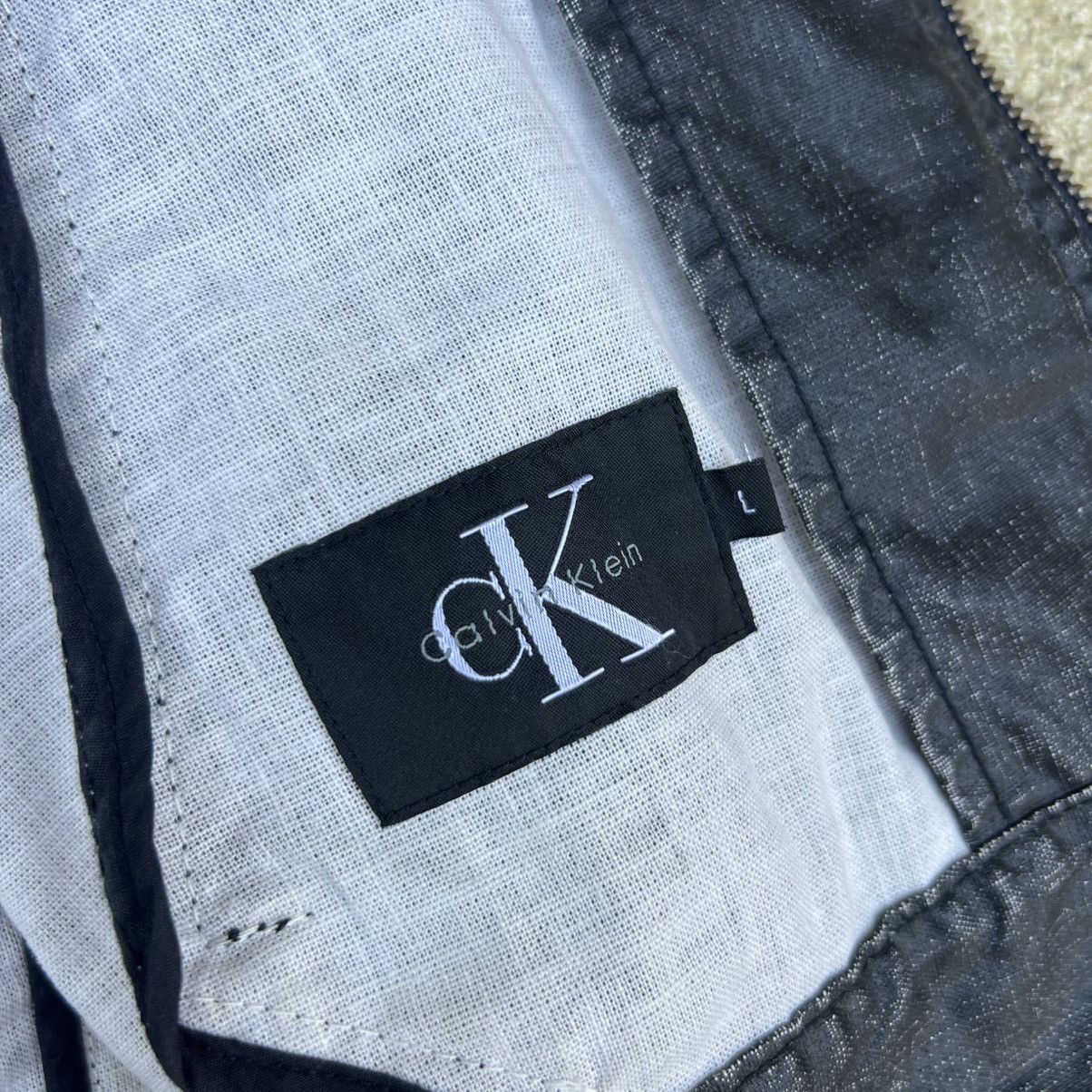 Calvin Klein × Vintage 🔥Rare 🔥Vintage Calvin Klein Linen Jacket Bikers Style Size US L / EU 52-54 / 3 - 9 Thumbnail