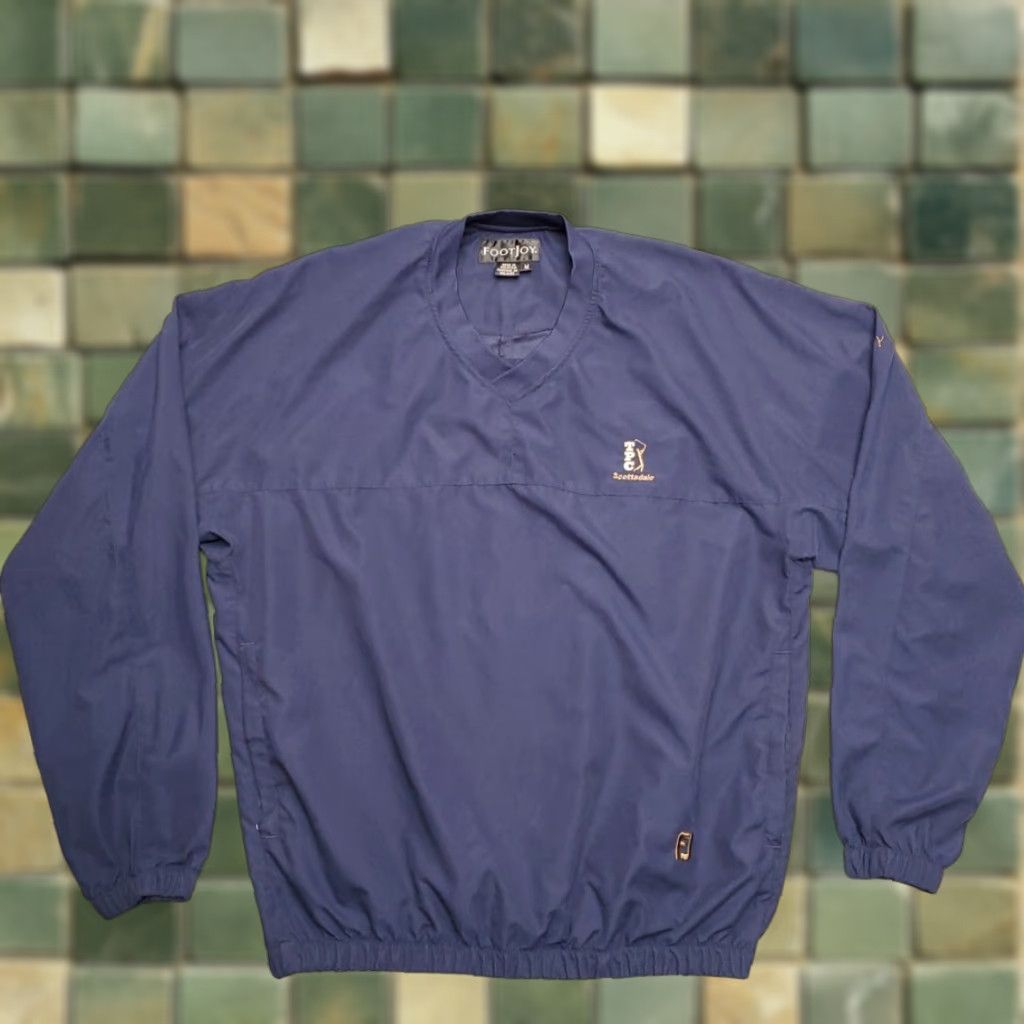 Footjoy FootJoy Windbreaker Jacket Mens M Blue V-Neck Pullover Golf TPC Scottsdale PGA Size US M / EU 48-50 / 2 - 1 Thumbnail