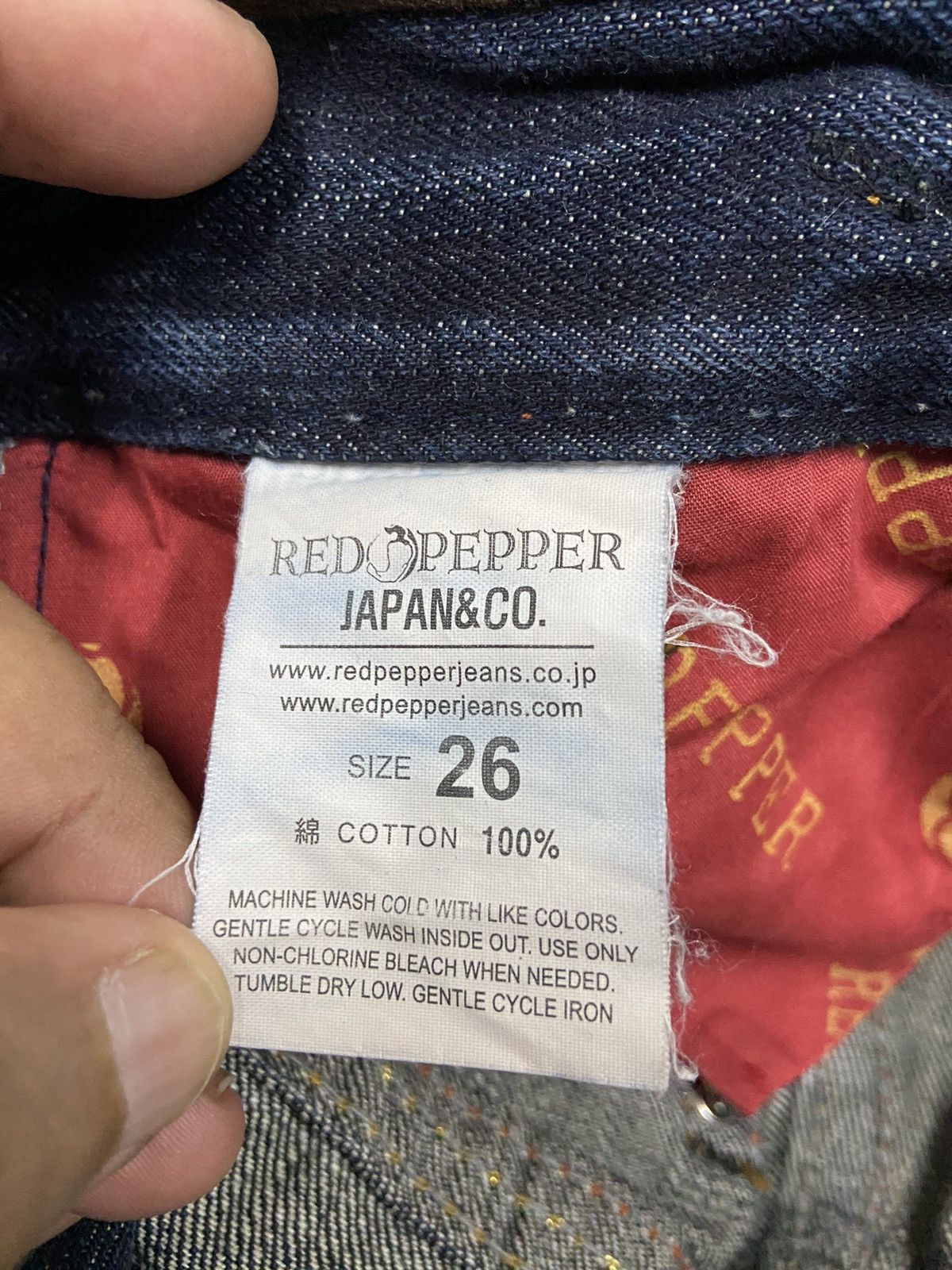 Japanese Brand RED PEPPER LEOPARD STYLE BUCKLE FLARE DENIM JEANS Size US 29 - 11 Thumbnail