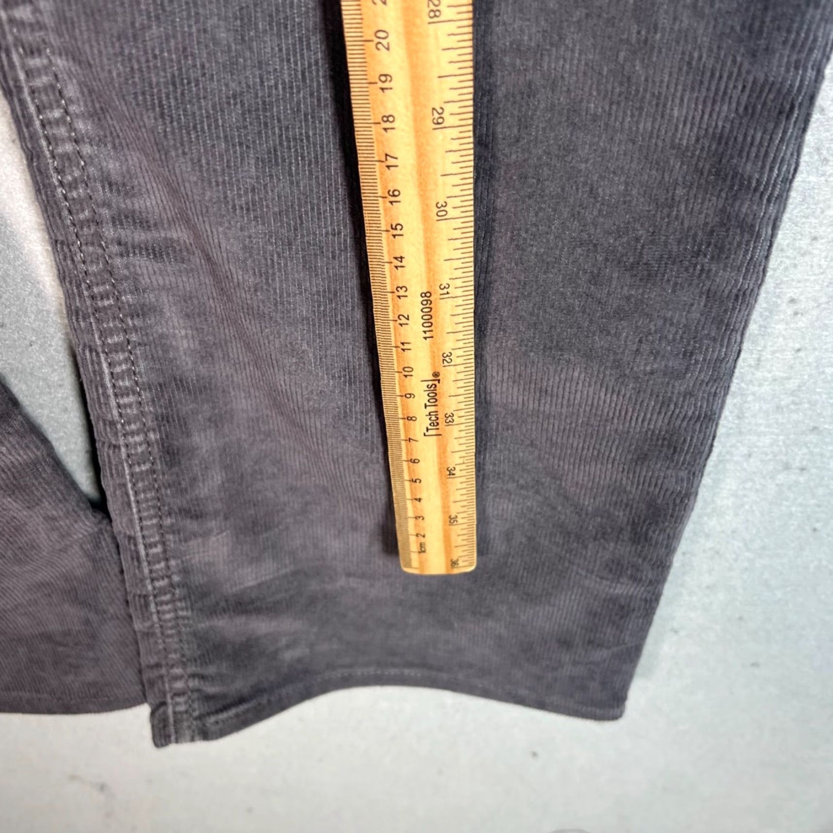 Levi's Levi's Womens Corduroy Boot Jeans - Gray - Size 26 x 32 - LV Superlow Bootcut Cotton Blend Denim, 90s Style, Womens Jeans Size 26" / US 2 / IT 38 - 7 Thumbnail