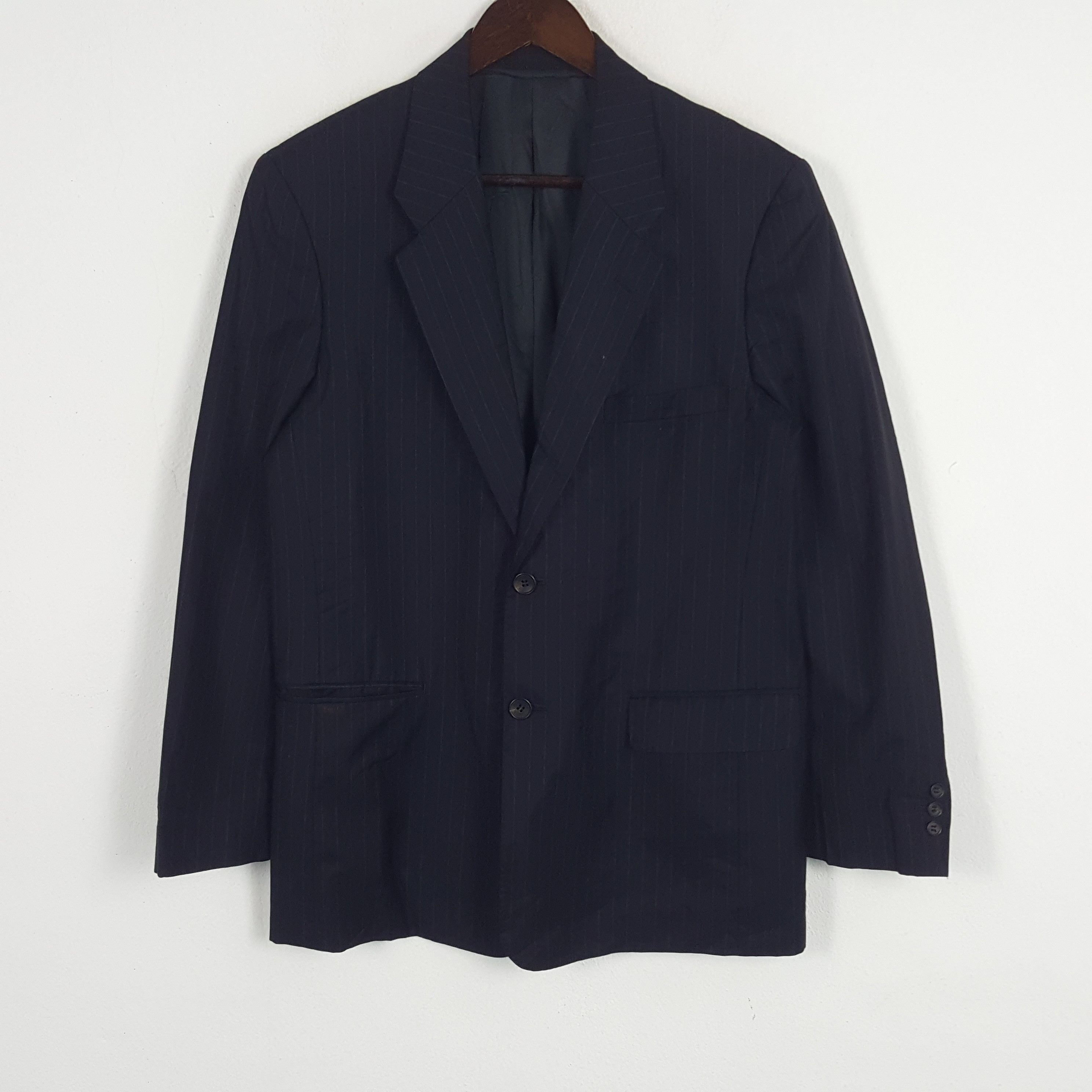 Japanese Brand × Loro Piana × Vintage Vintage Papas Loro Piana Striped Blazer Coat Jacket Size 46S - 1 Thumbnail