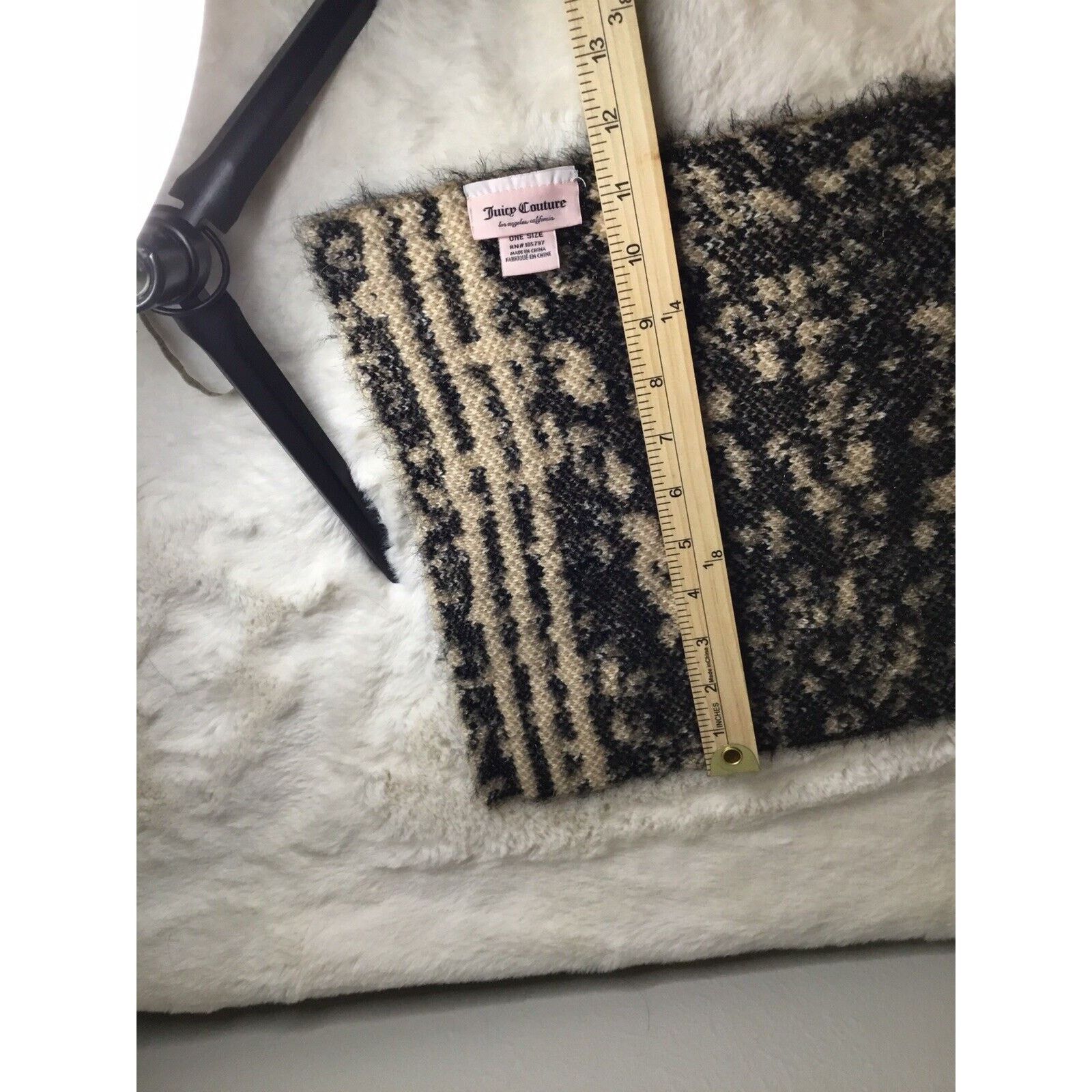 Juicy Couture Juicy couture oversized animal print wrap scarf fringe new! Size ONE SIZE - 4 Thumbnail