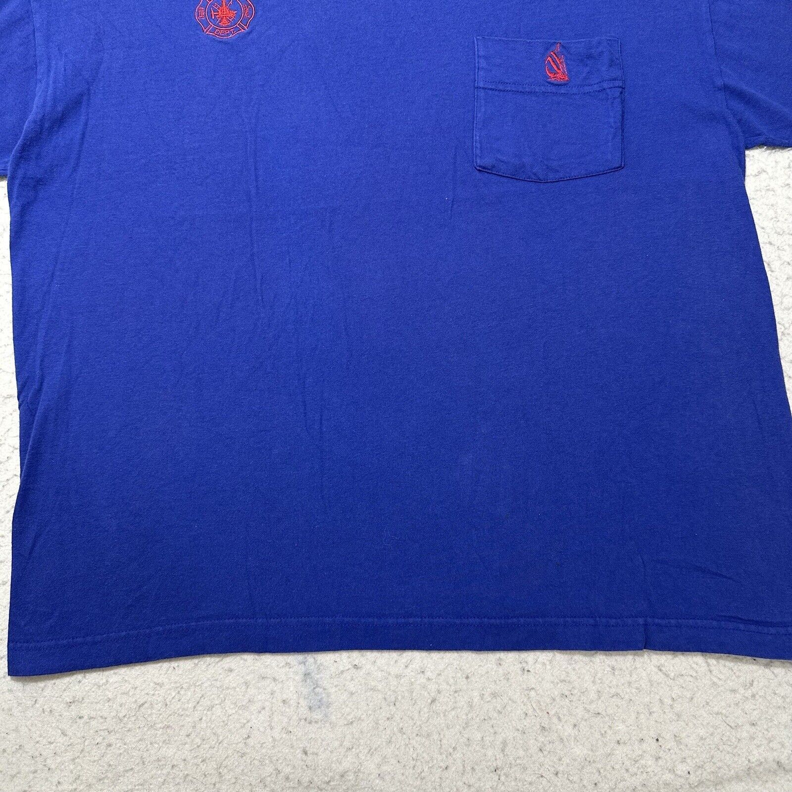 Nautica Vintage Nautica XL Crewneck Tee Fire Department Made in USA Size US XL / EU 56 / 4 - 6 Thumbnail