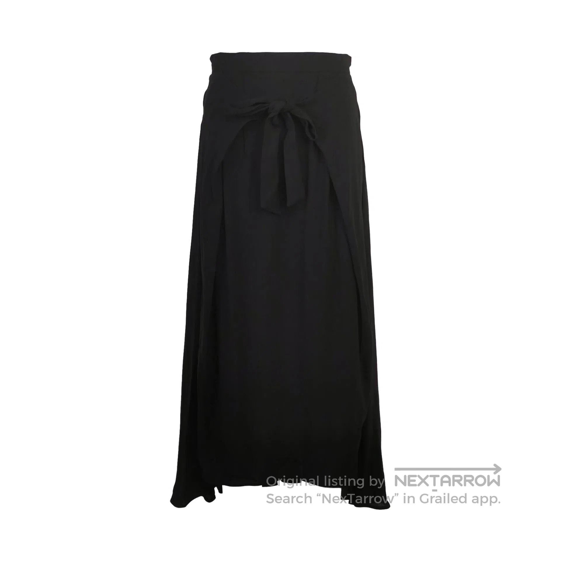 Prada Prada Solid Color Tie Waist Skirt . Size 37" - 1 Thumbnail