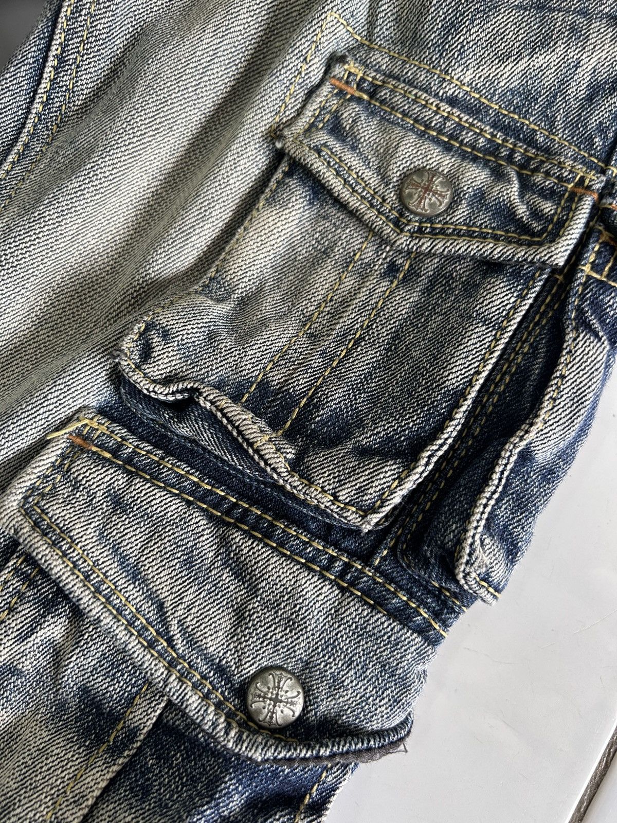 Nicole Club × Vintage NICOLE CLUB FOR MEN Japanese Pocket Utility Cargo Jeans Size US 30 / EU 46 - 13 Thumbnail