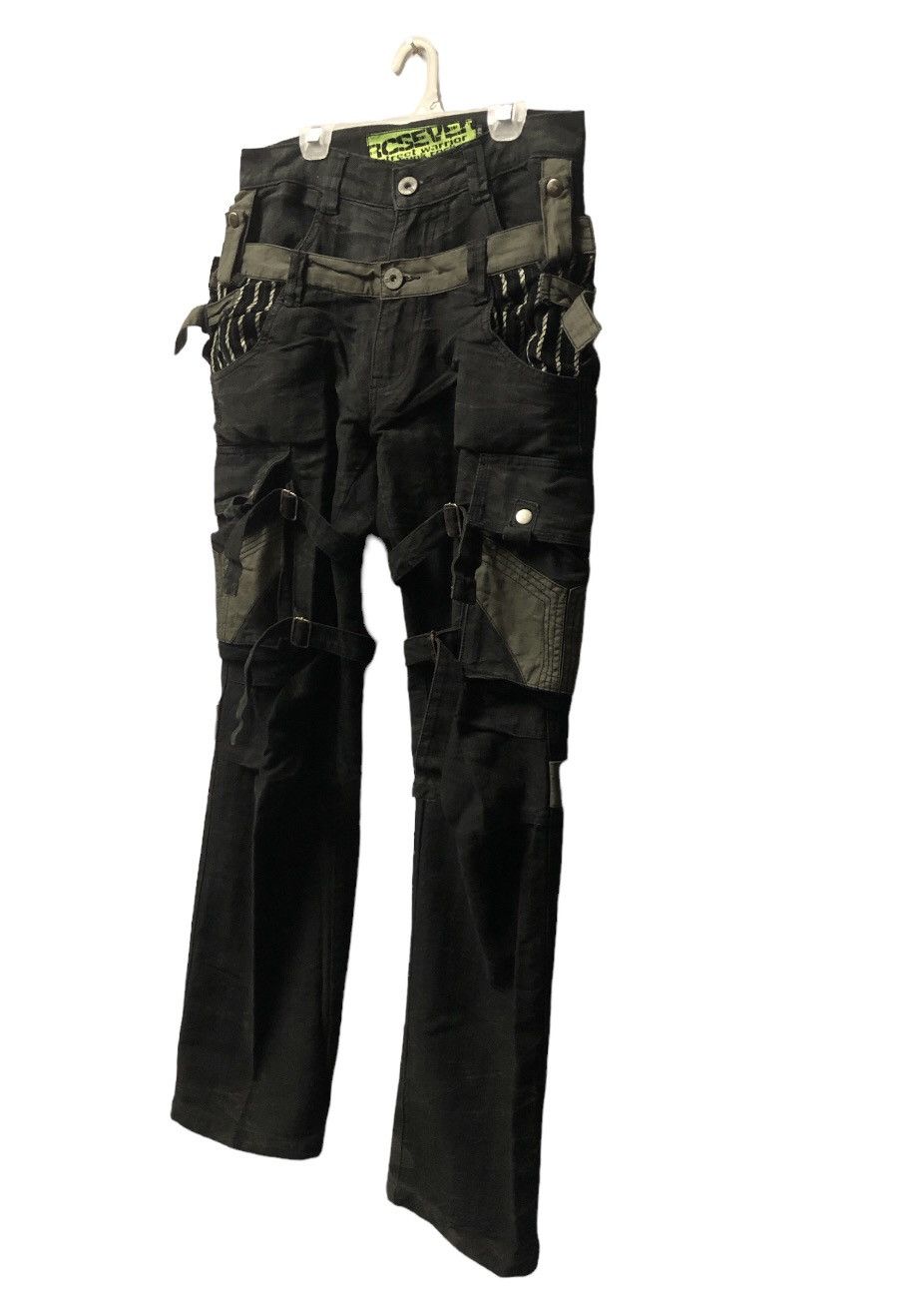 If Six Was Nine × Japanese Brand × Le Grande Bleu (L.G.B.) BLUE INC BONDAGE PANT MULTI POCKET CARGO STYLE DOUBLE WAIST Size US 30 / EU 46 - 15 Thumbnail