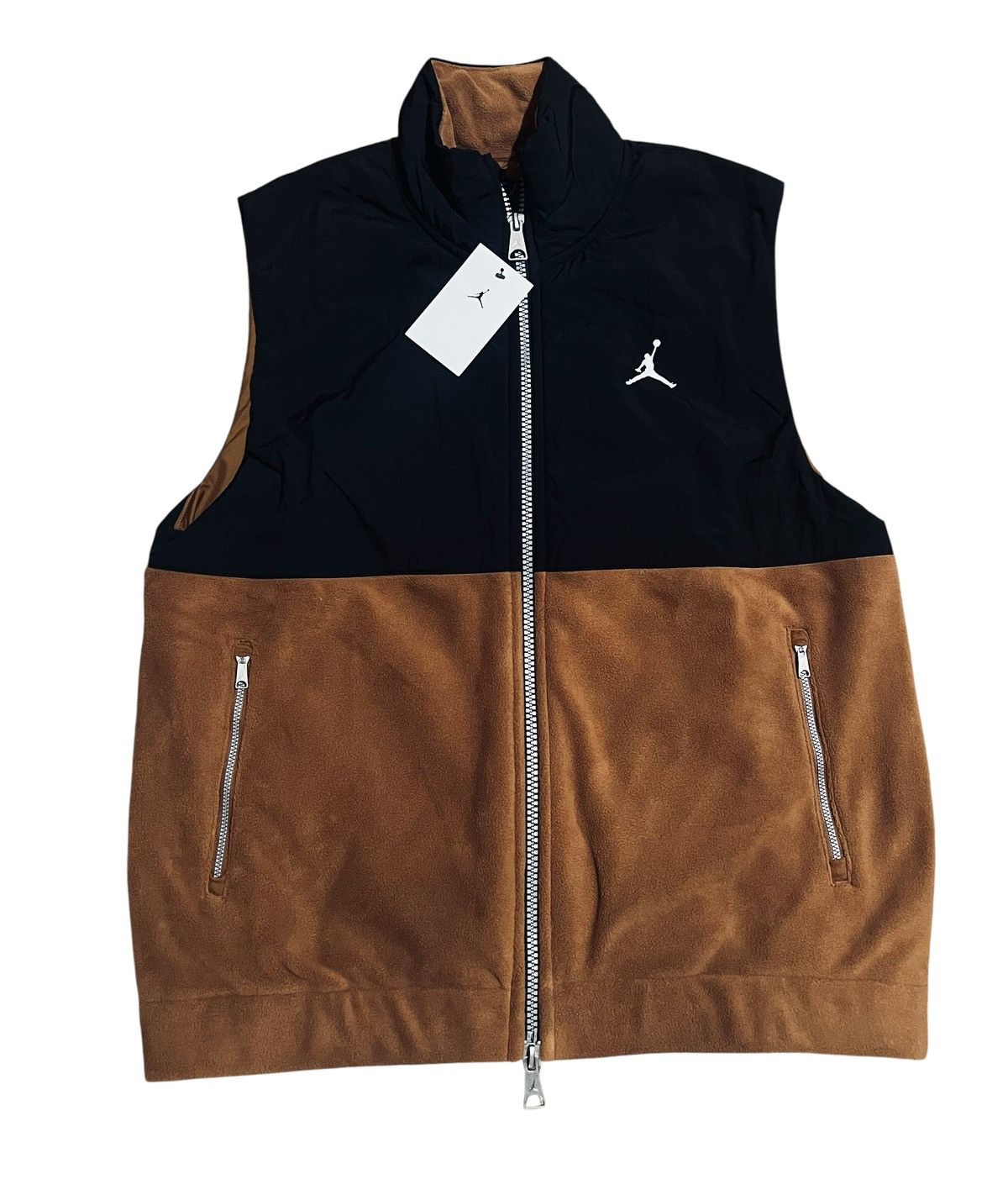 Jordan Brand Nike Air Jordan Vest Men Size Small Fleece Full Zip NWT Size US S / EU 44-46 / 1 - 1 Thumbnail