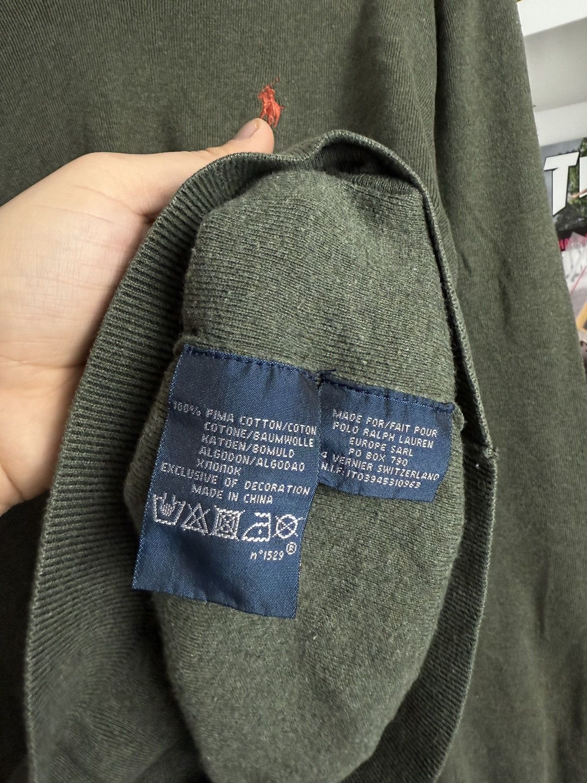 Designer × Polo Ralph Lauren × Ralph Lauren Vintage y2k Polo Ralph Lauren khaki v neck sweater L luxury Size US L / EU 52-54 / 3 - 5 Thumbnail