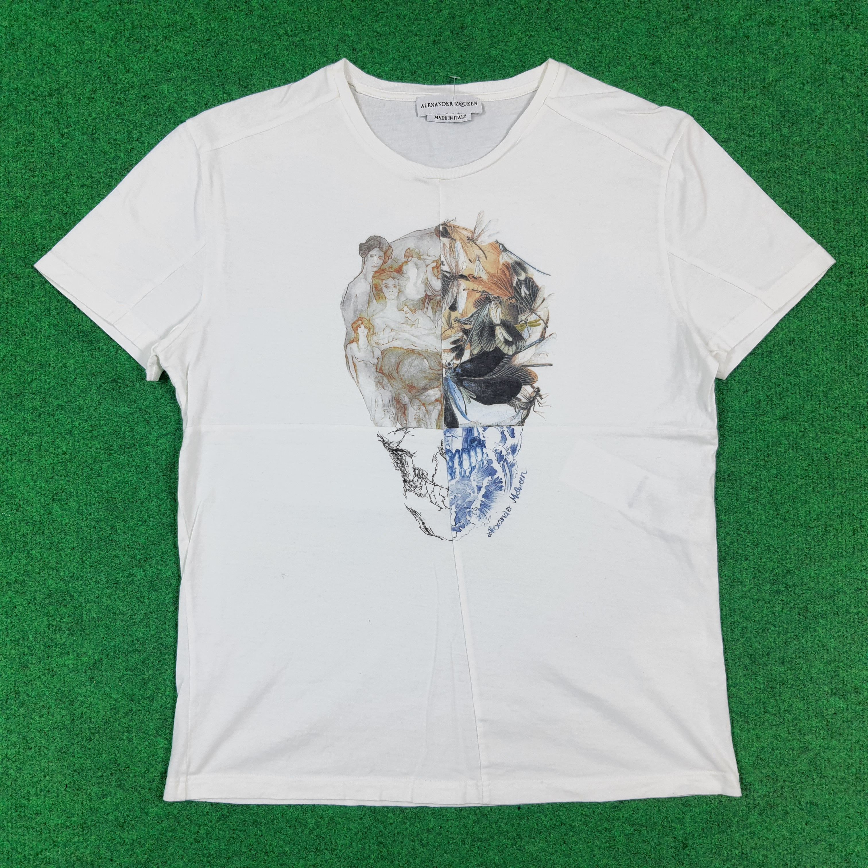 Alexander McQueen Vintage Alexander McQueen Skull Graphic Tshirt C294N68 Size US M / EU 48-50 / 2 - 1 Thumbnail