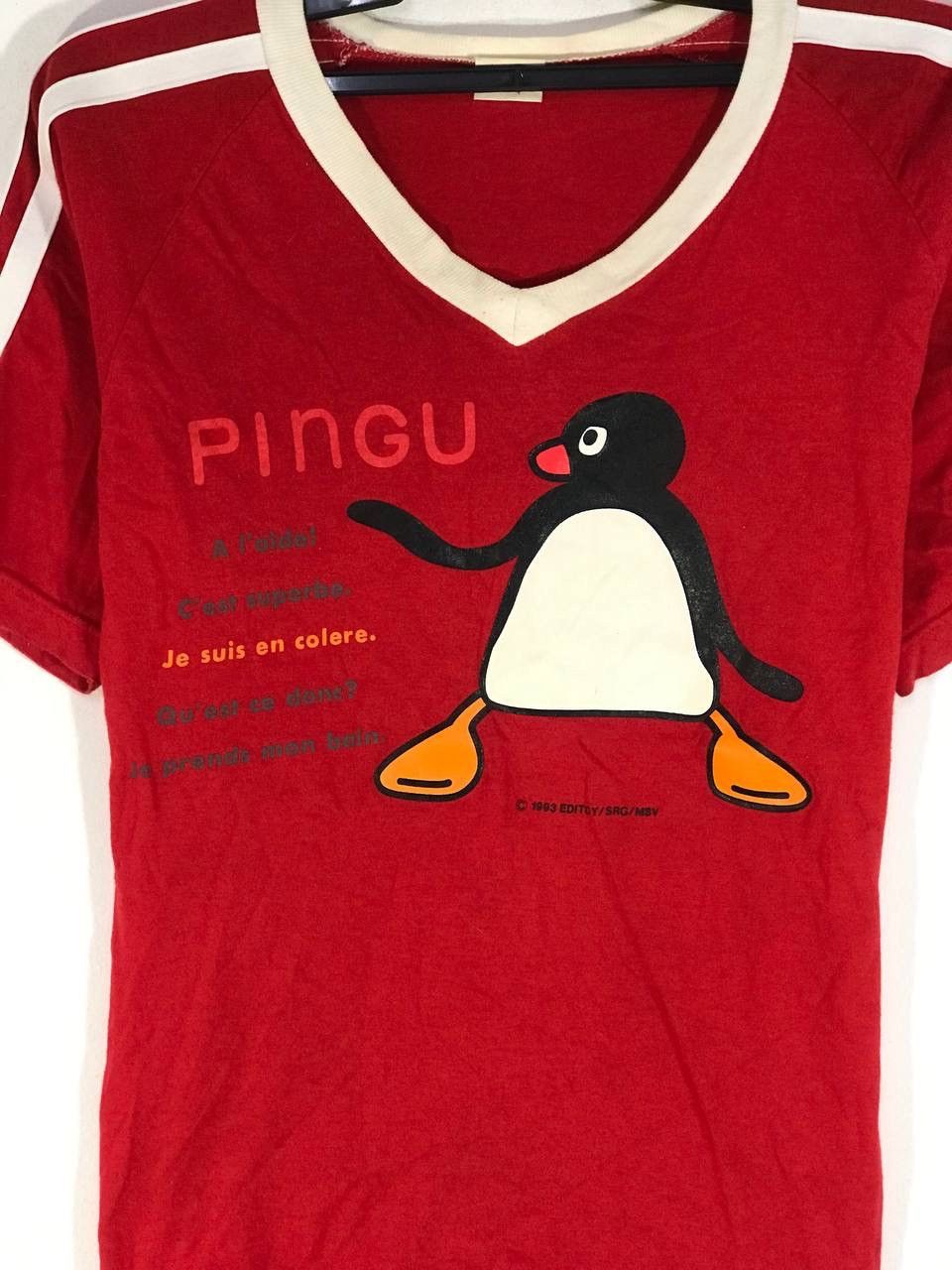 Vintage 1993 Pingu cartoon Short Sleeve T Shirts