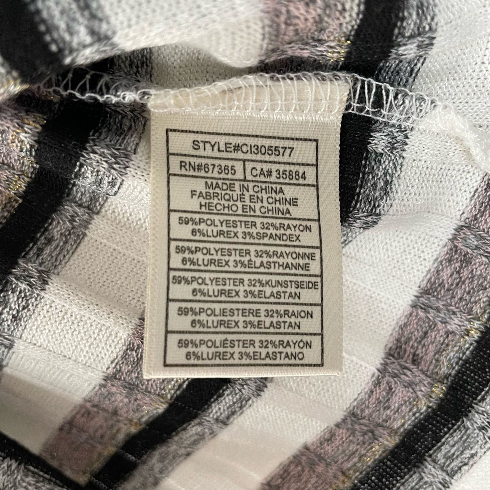 Nordstrom Cupcakes and Cashmere Tank Top S Striped Cut Out Scoop Size S / US 4 / IT 40 - 5 Thumbnail
