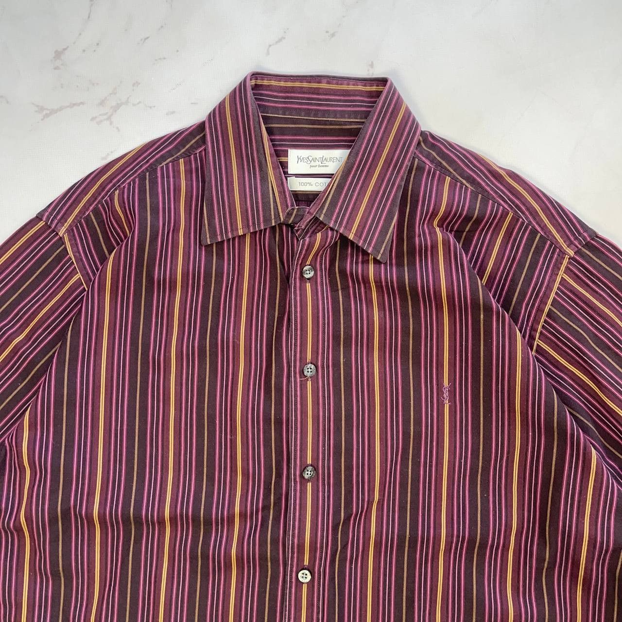 Yves Saint Laurent Yves Saint Laurent Long Shirt Vintage 90s Streetwear Sz L Size US L / EU 52-54 / 3 - 5 Thumbnail