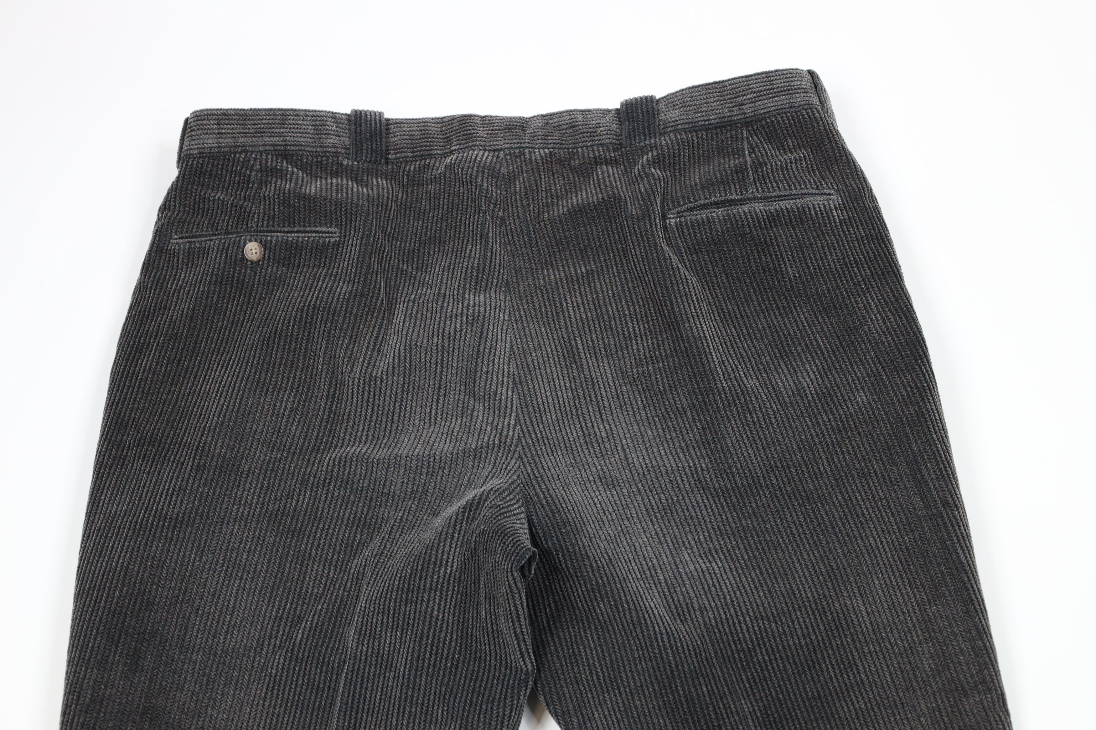 Vintage Vintage 90s Streetwear Pleated Heavy Wide Leg Corduroy Pants Size US 40 / EU 56 - 10 Thumbnail