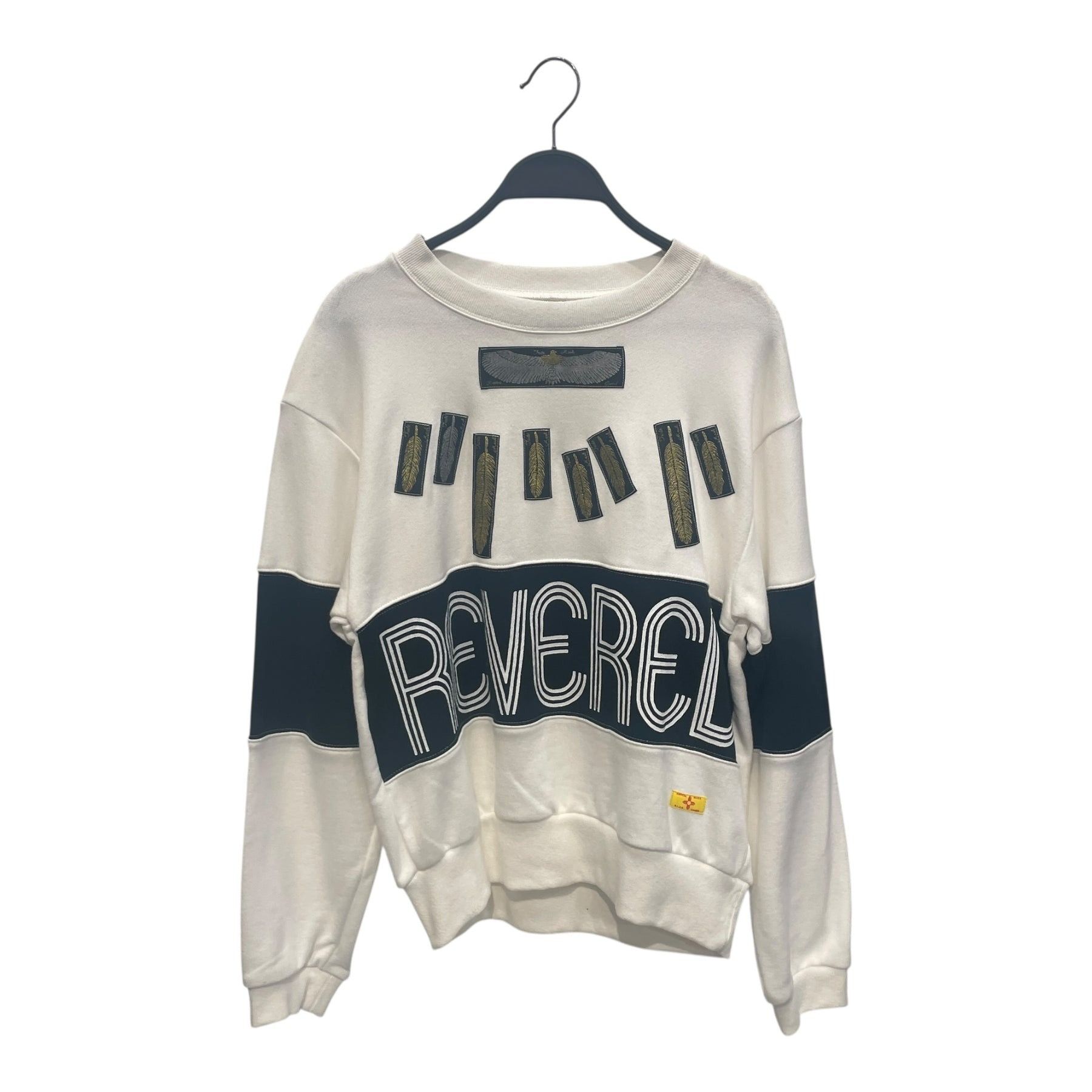 Kapital Patchwork "REVERED" Drop Shoulder Sweatshirt Size US S / EU 44-46 / 1 - 1 Thumbnail