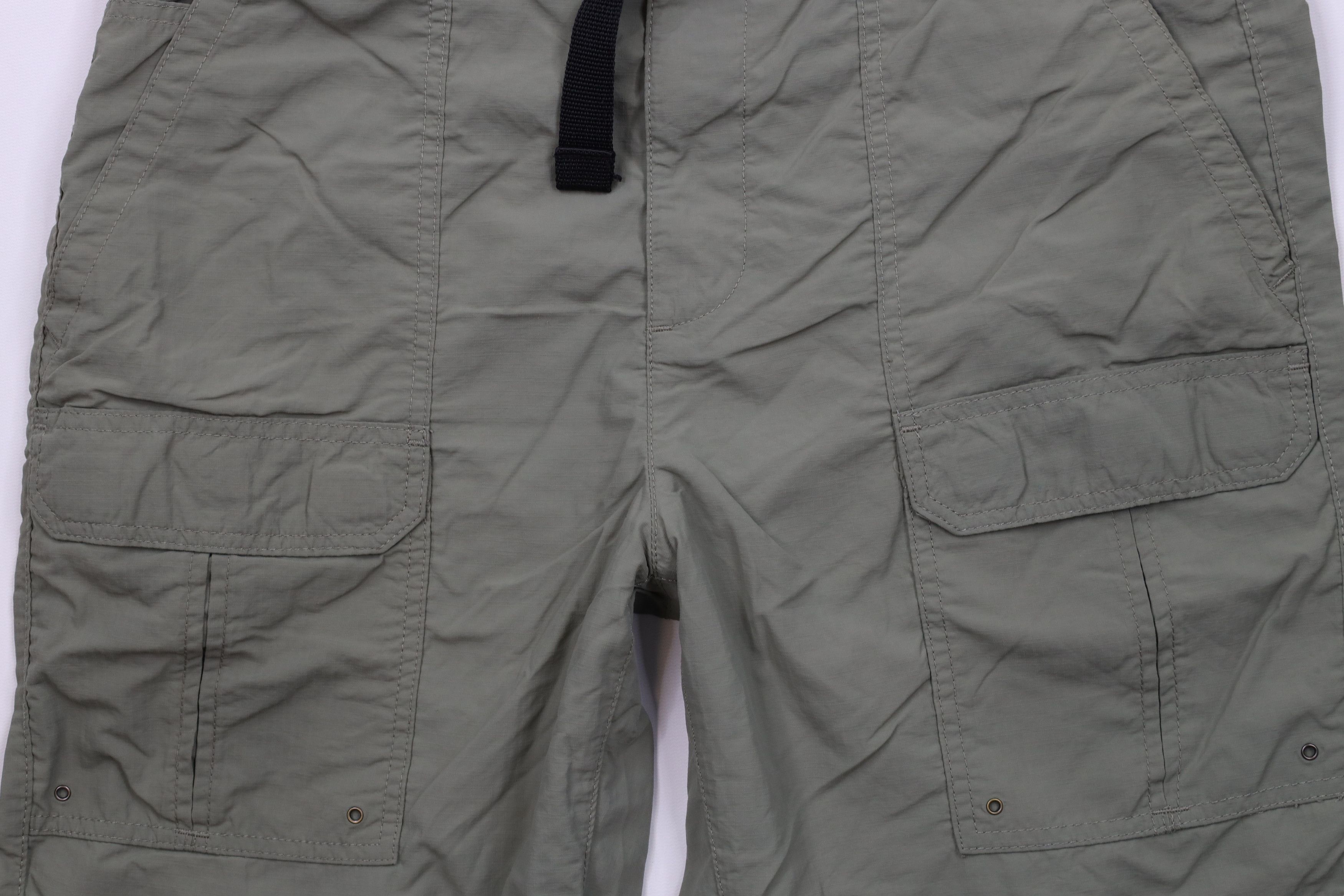 Vintage Vintage 90s Y2K Streetwear Above Knee Cargo Shorts Green Size US 34 / EU 50 - 3 Thumbnail
