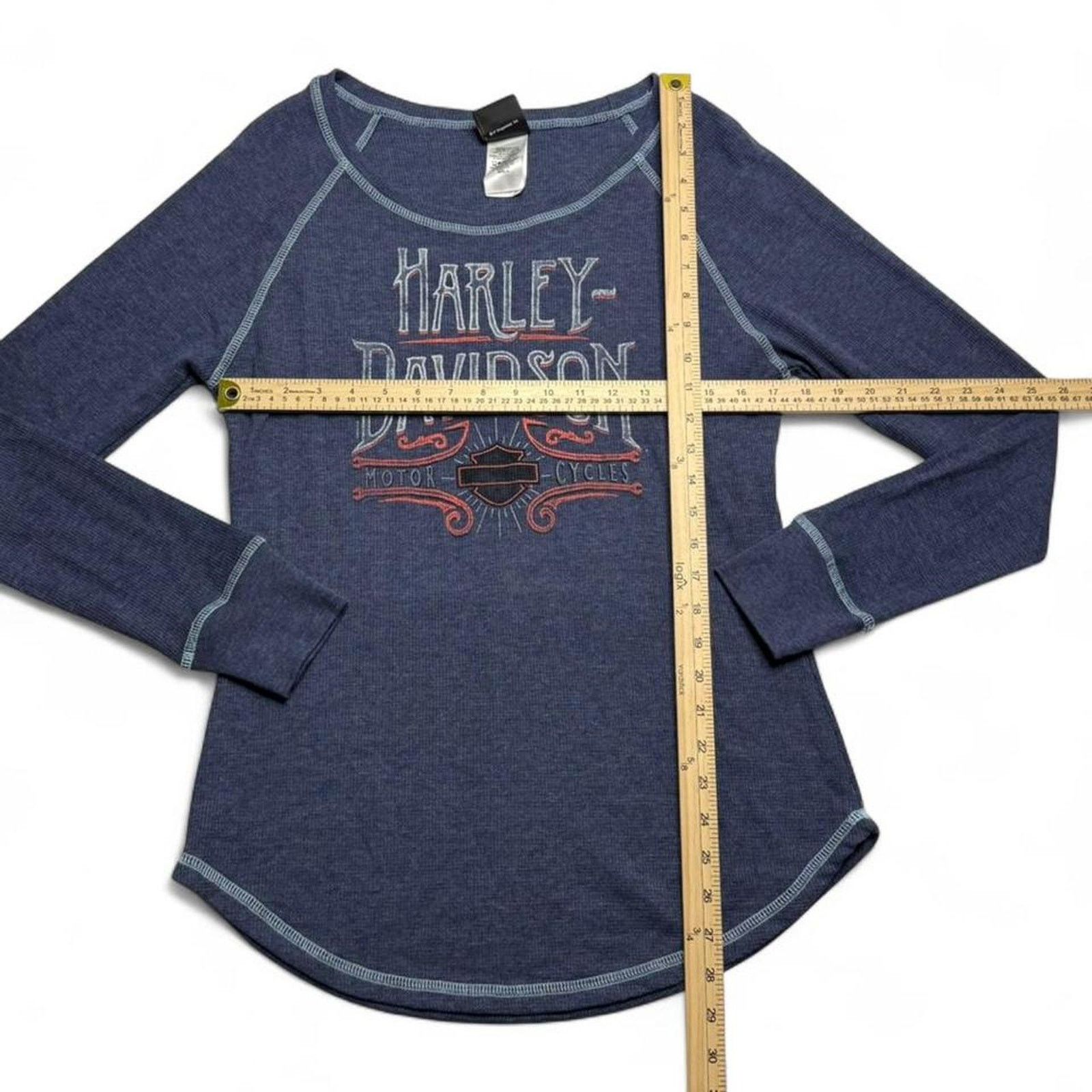 Harley Davidson Harley Davidson navy long sleeve shirt Size L Size L / US 10 / IT 46 - 3 Thumbnail