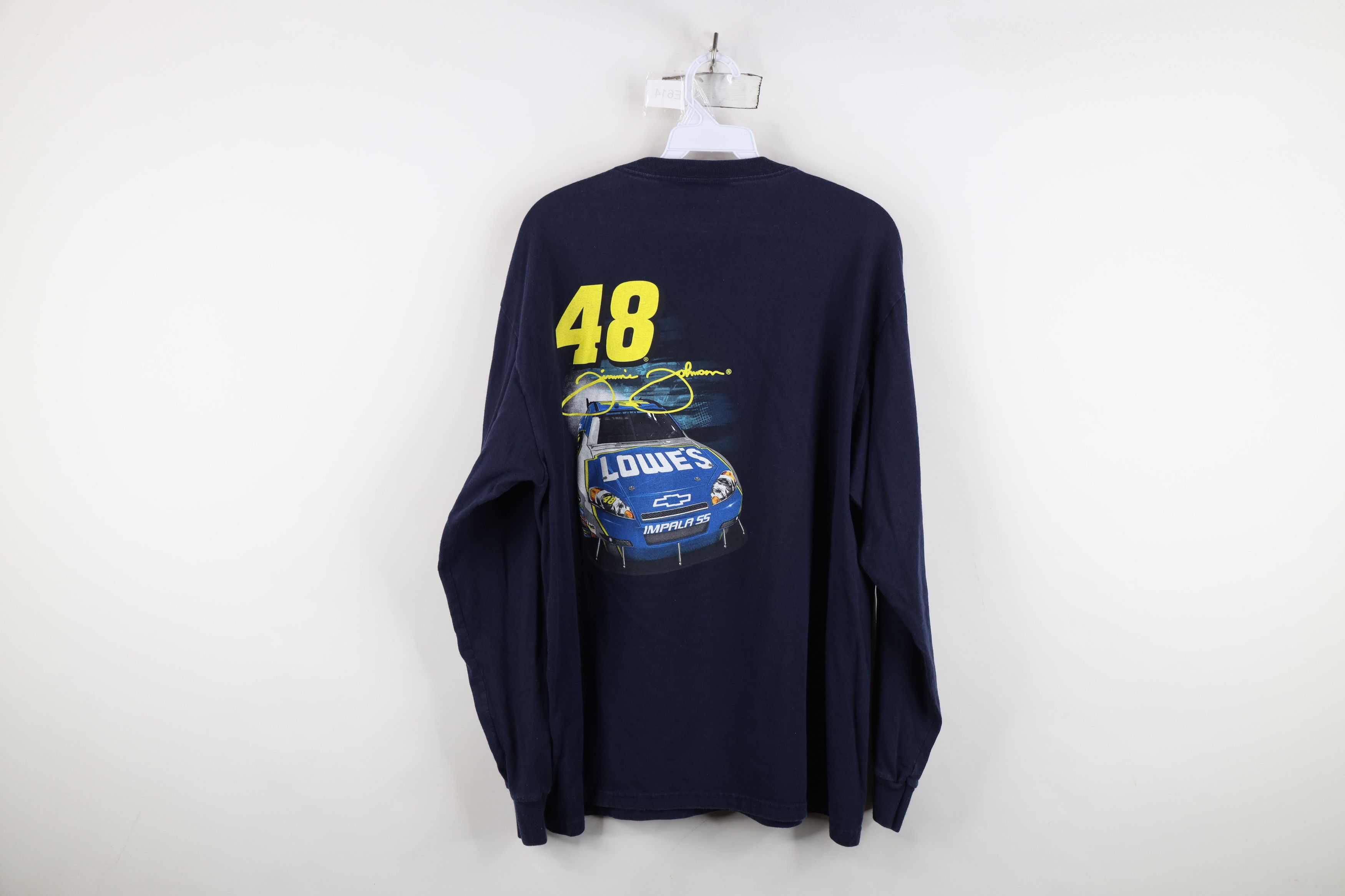 Vintage Vintage Y2K NASCAR Jimmie Johnson Racing Long Sleeve T-Shirt Size US L / EU 52-54 / 3 - 13 Thumbnail