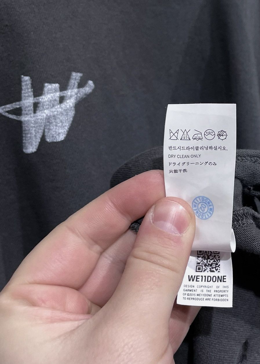 WE11DONE We11done Grey Green Destroyed Sweatshirt Size US M / EU 48-50 / 2 - 7 Thumbnail
