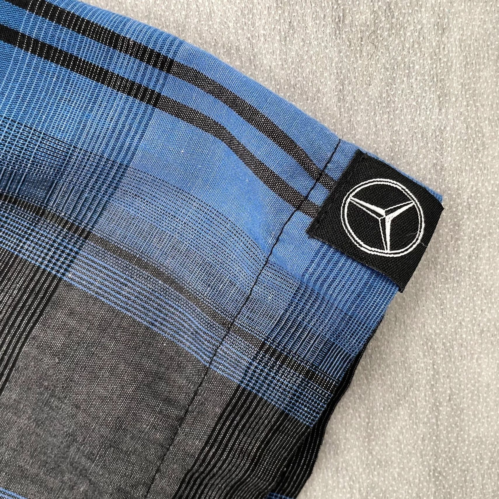Mercedes-Benz Mercedes-Benz USA Collection Shirt Adult 2XL Blue Plaid Button-Up Short Sleeve Shirt Size US XXL / EU 58 / 5 - 4 Thumbnail