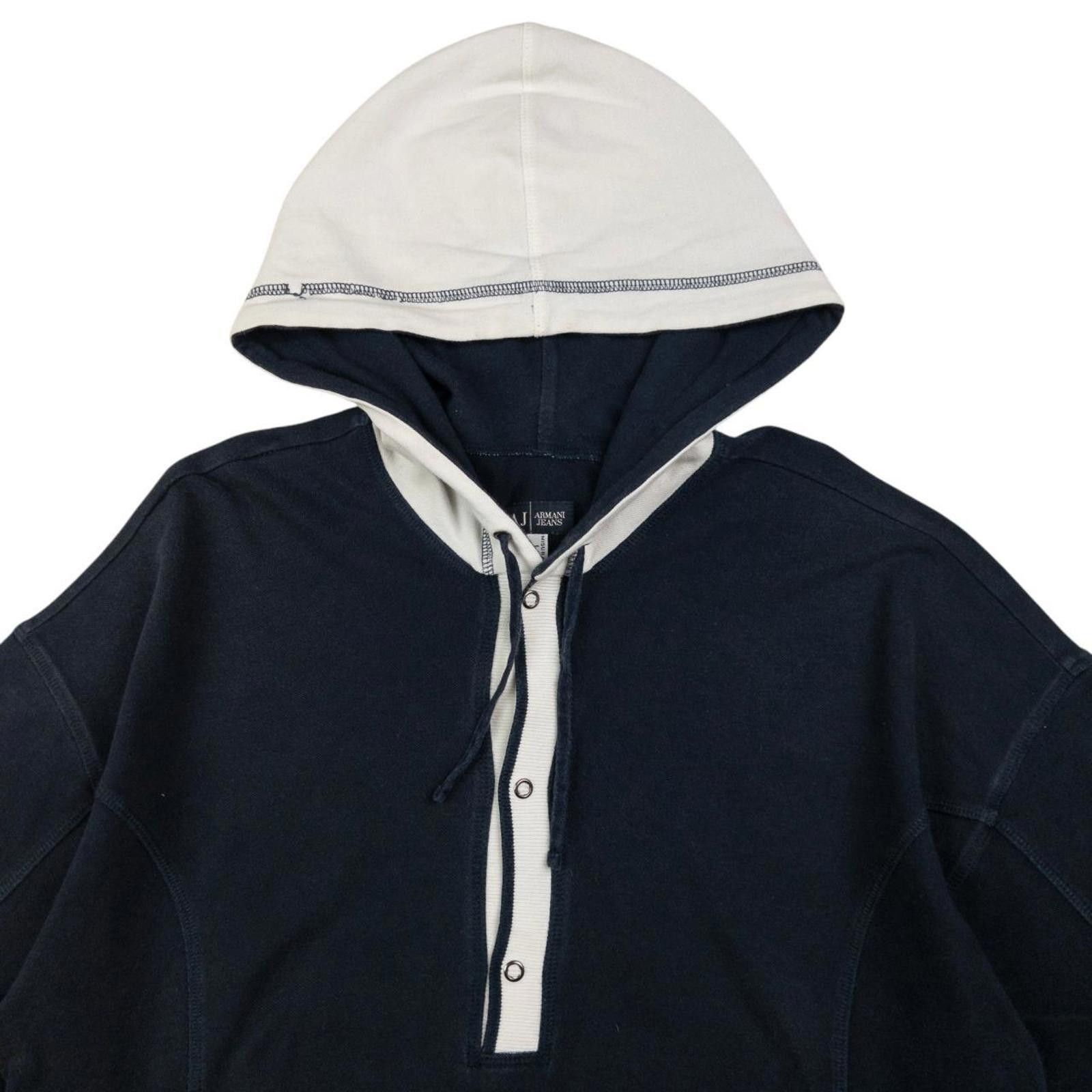 Designer Vintage Armani Jeans Lightweight Hoodie Size M Size US M / EU 48-50 / 2 - 3 Thumbnail