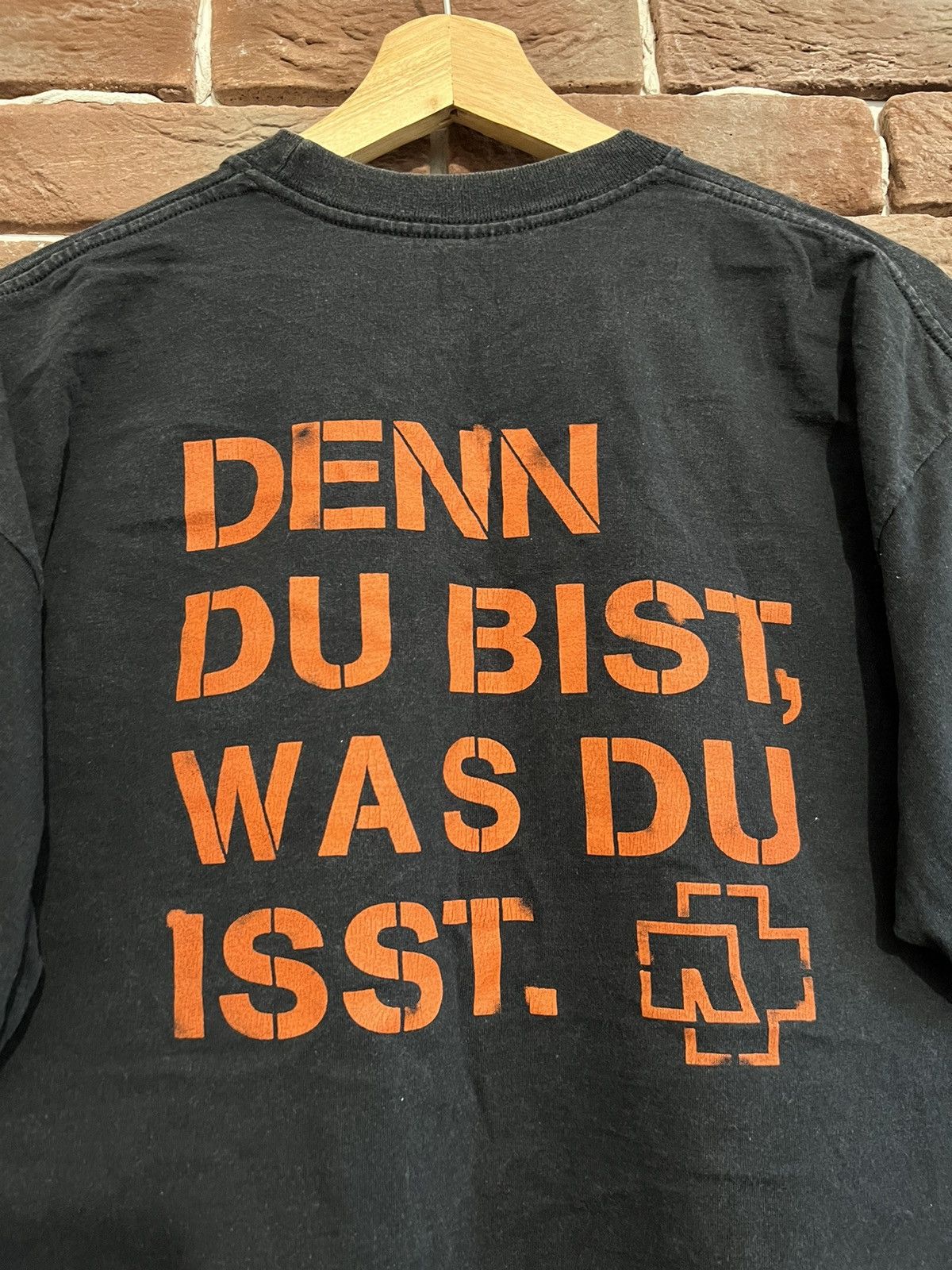 Band Tees Rare 00s Rammstein Mein Teil Vintage T-Shirt Y2K Metal Band Size US L / EU 52-54 / 3 - 4 Thumbnail