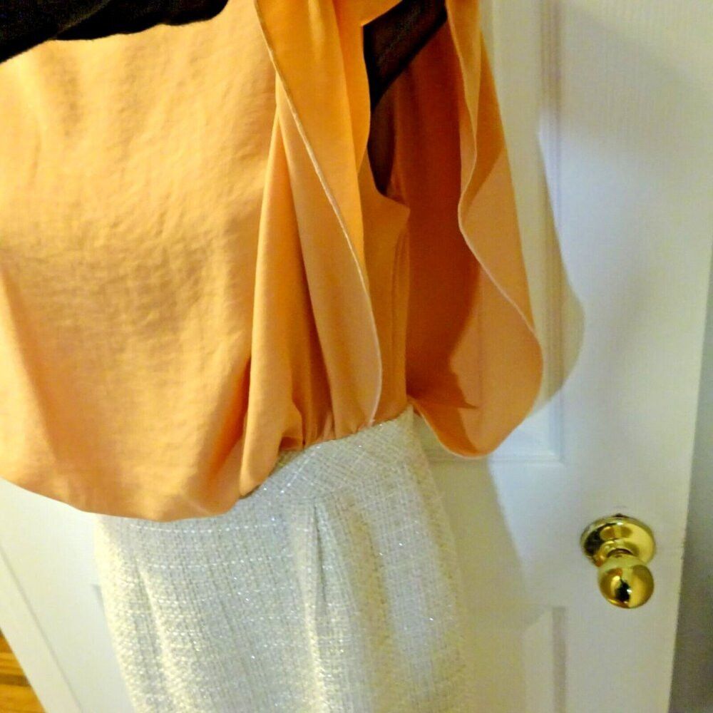 Other Mangano Keycee Dress 2 | Acetate Blend | Peaches & Cream | Size XS / US 0-2 / IT 36-38 - 7 Thumbnail