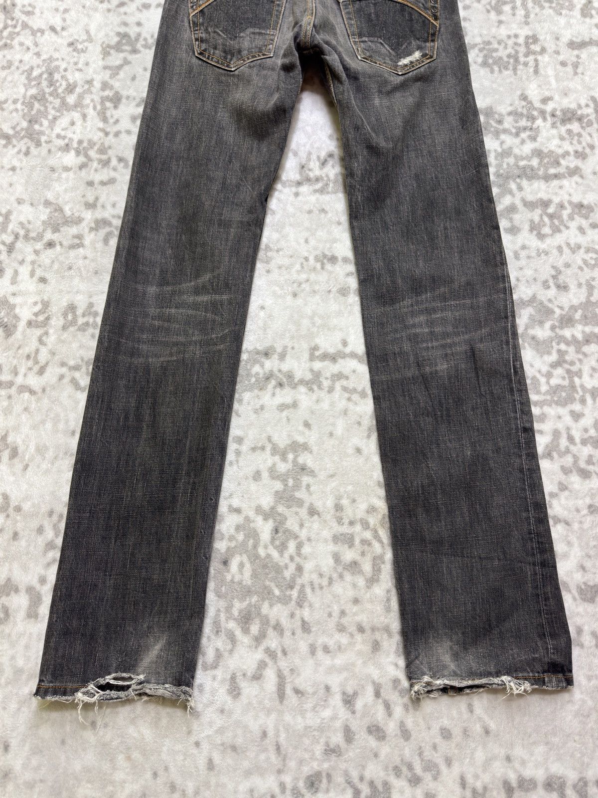 Diesel Vintage Diesel Industry Distressed Ripped Claw Mark Denim Size US 30 / EU 46 - 13 Thumbnail