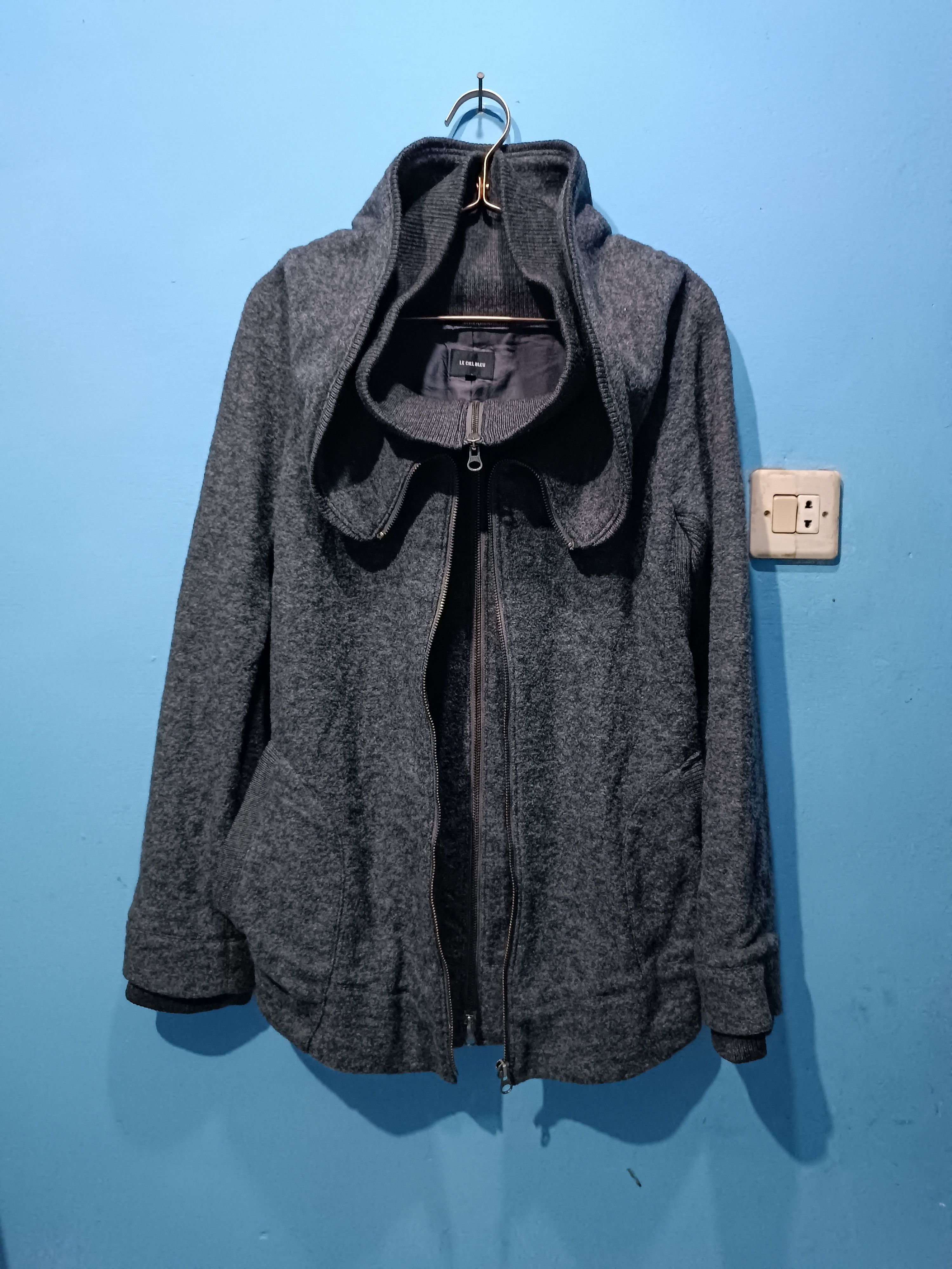 Japanese Brand × LE CIEL BLEU LE CIEL BLEU DOUBLE COLLAR WOOL JACKET Size US XXS / EU 40 - 2 Thumbnail