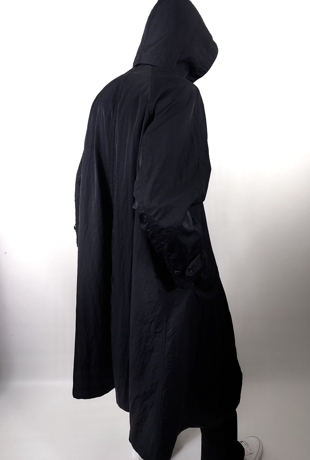 Yohji Yamamoto Yohji Yamamoto Oversized Nylon Hood Trench Coat Size US M / EU 48-50 / 2 - 9 Thumbnail