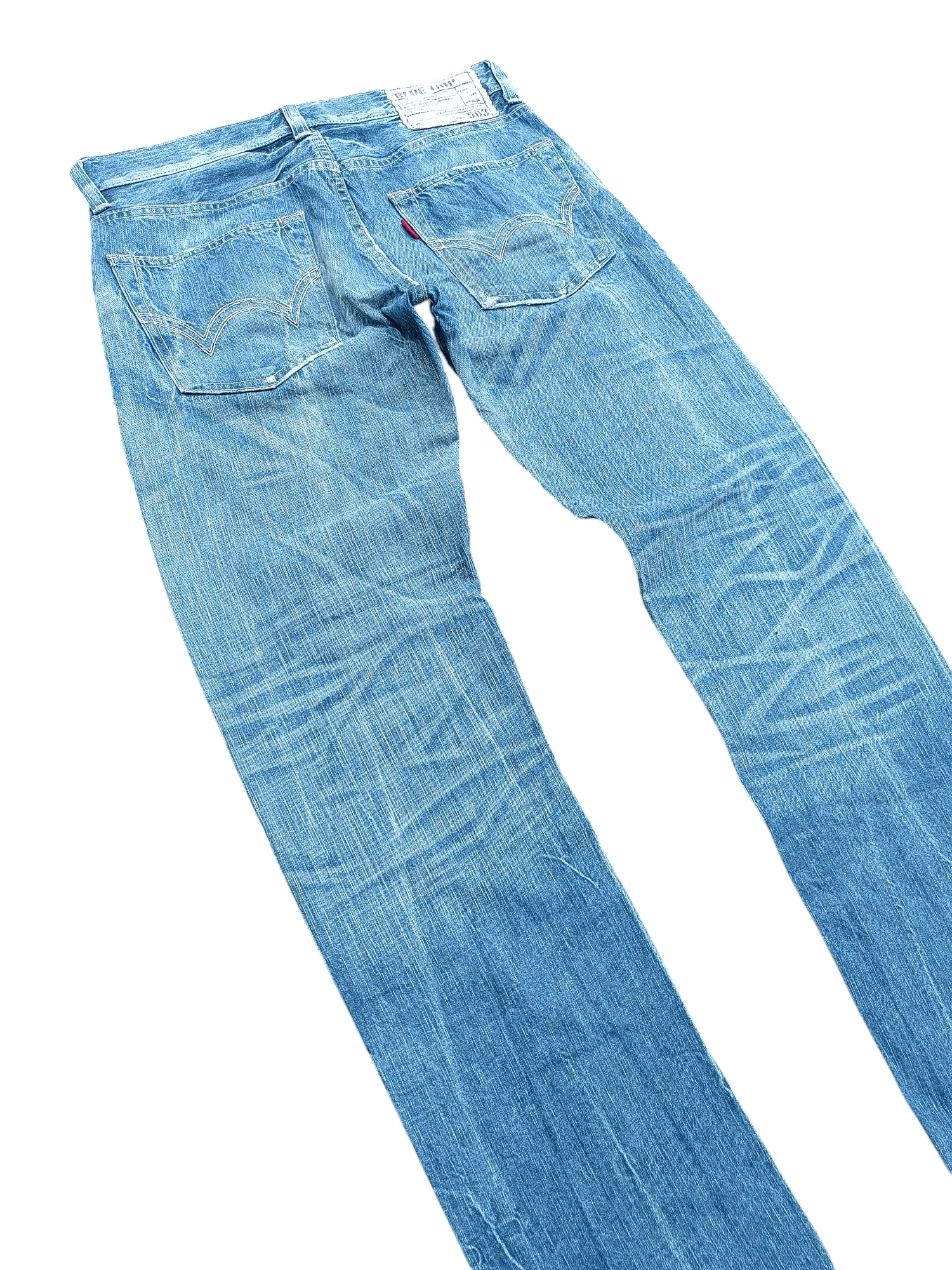 Edwin × Vintage RARE 🔥 Edwin 503 Mission Whisker Faded Denim E240 Size US 32 / EU 48 - 8 Thumbnail