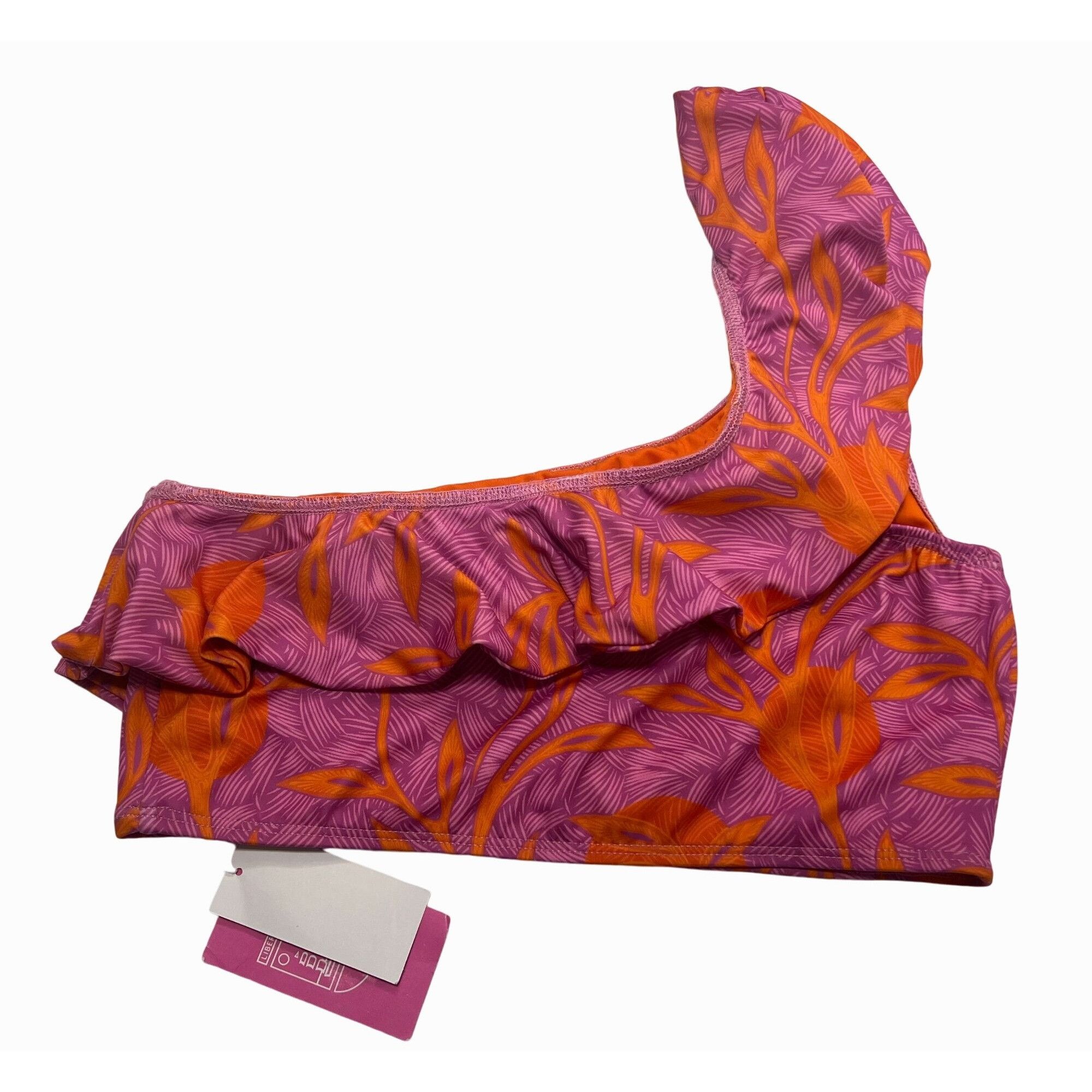Other Liberty & Justice-Women's One Shoulder Ruffle Bikini Top - P Size ONE SIZE - 4 Thumbnail