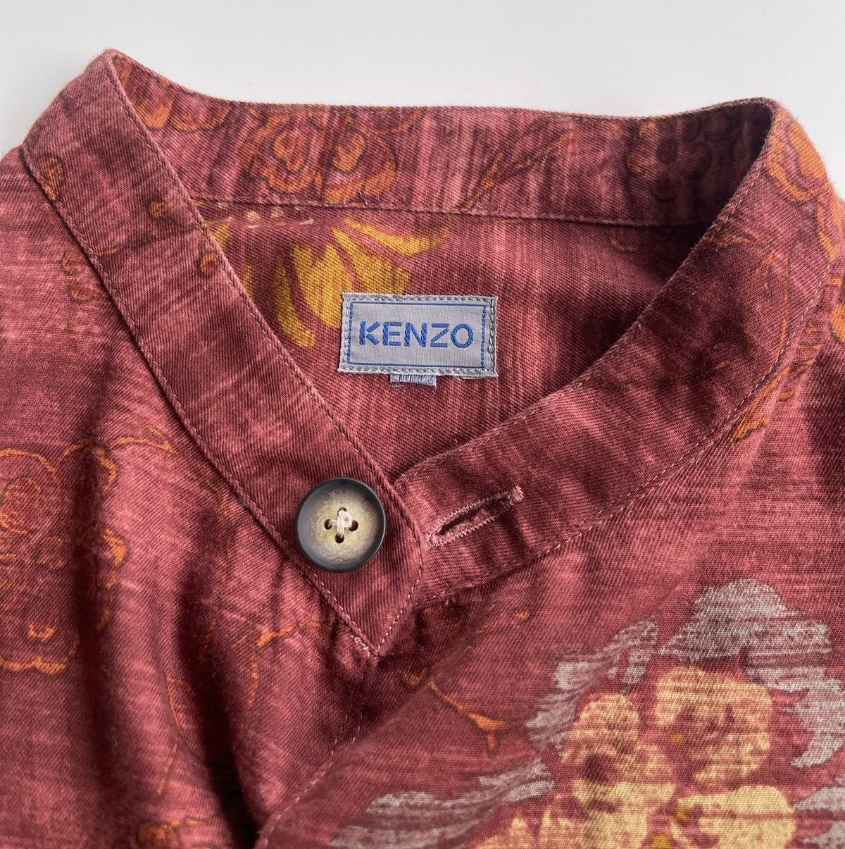 Kenzo Vintage Kenzo Luxury Fullprint Shirt Size US XL / EU 56 / 4 - 7 Thumbnail