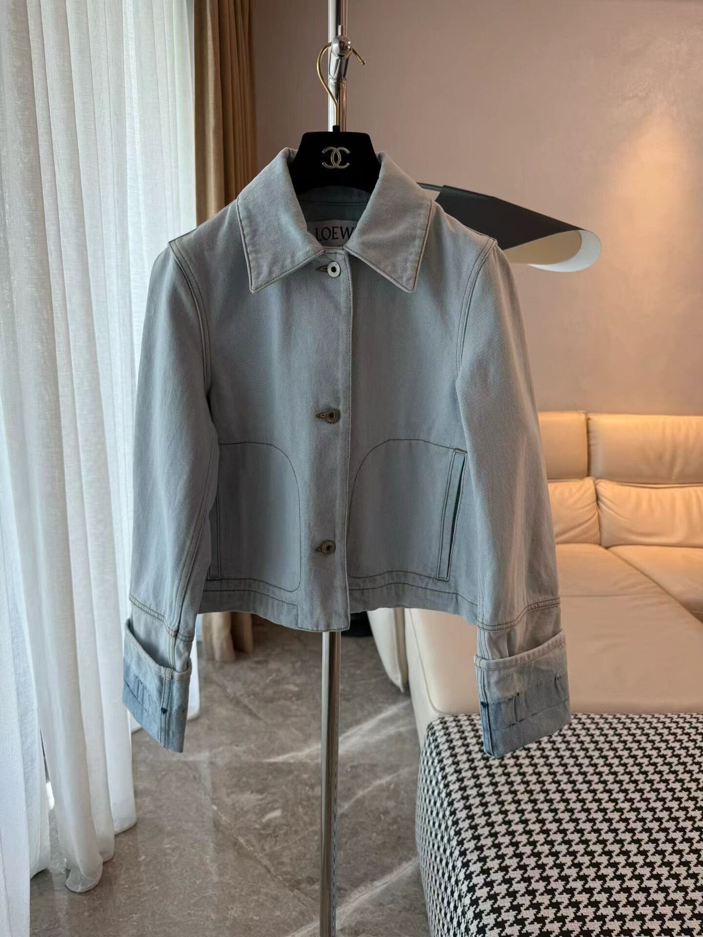 Loewe Loewe Light Denim Jacket for Women Size M / US 6-8 / IT 42-44 - 1 Thumbnail