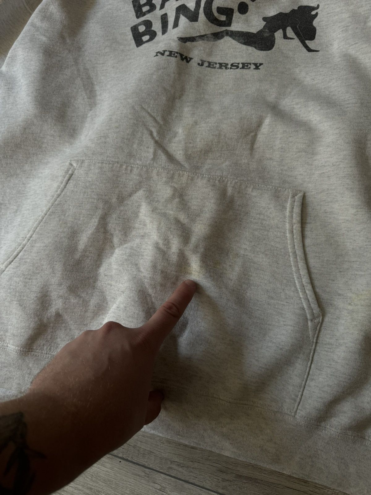 Hanes Vintage Hanes The Sopranos Bada Bing Club New Jersey Hoodie Size US L / EU 52-54 / 3 - 5 Thumbnail