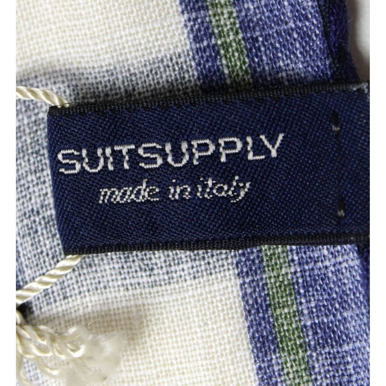 Suitsupply Suitsupply Suit Mens ONE SIZE Multicoloured Pocket Check Green Handkerchief Men Linen Formal Size ONE SIZE - 6 Thumbnail