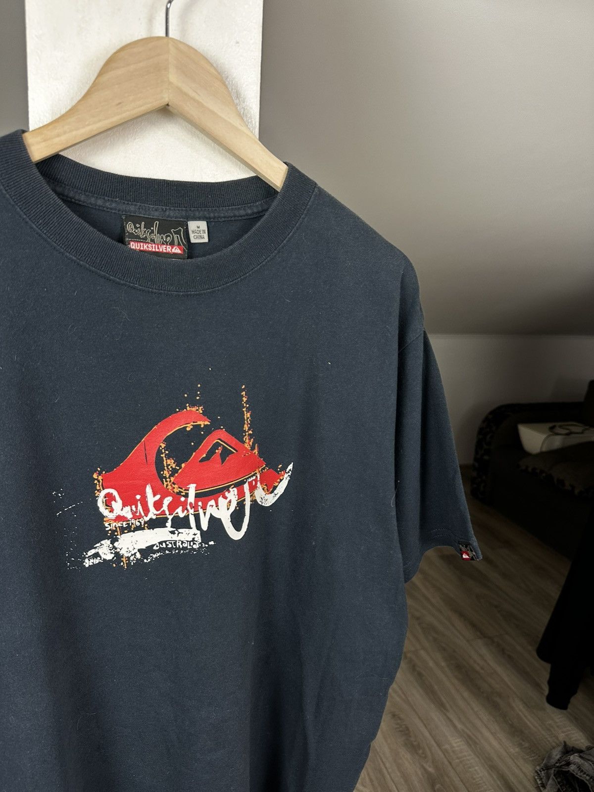 Quiksilver Vintage Quiksilver Big Logo Pink Tee Size US M / EU 48-50 / 2 - 4 Thumbnail