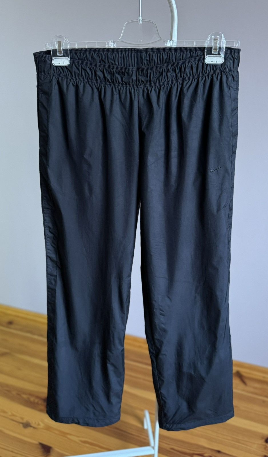 Vintage Vintage Nike Nylon Black Logo Pants Size US 33 - 3 Thumbnail