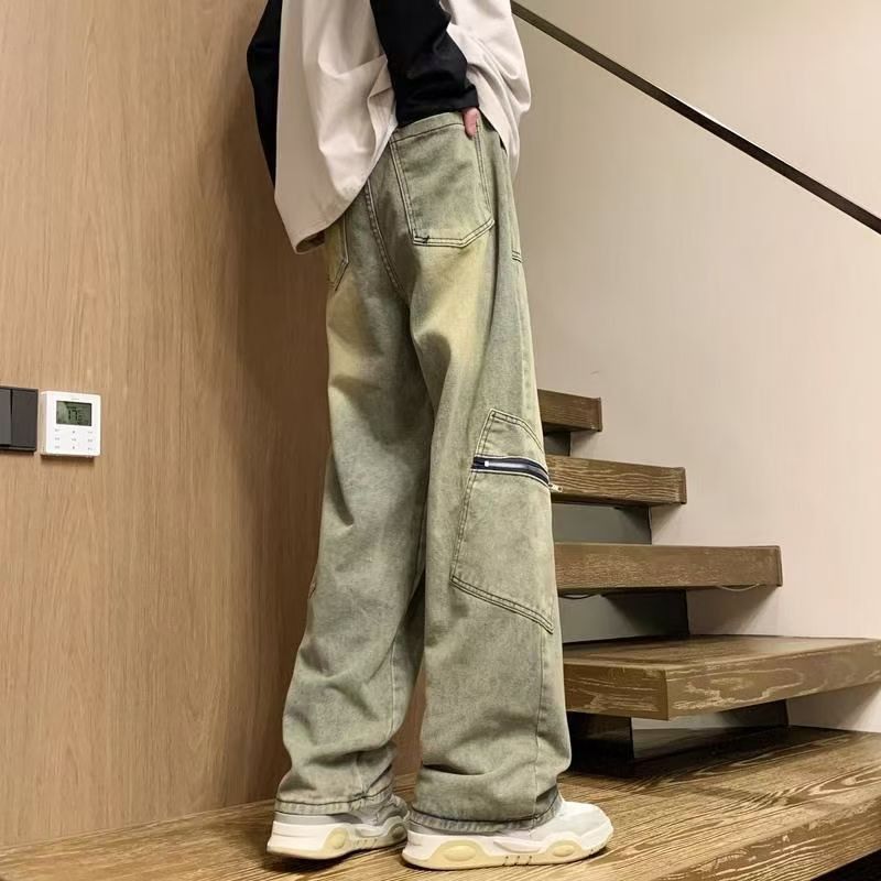 Japanese Brand × Jean American street retro washed distressed cargo jeans Size US 32 / EU 48 - 3 Thumbnail