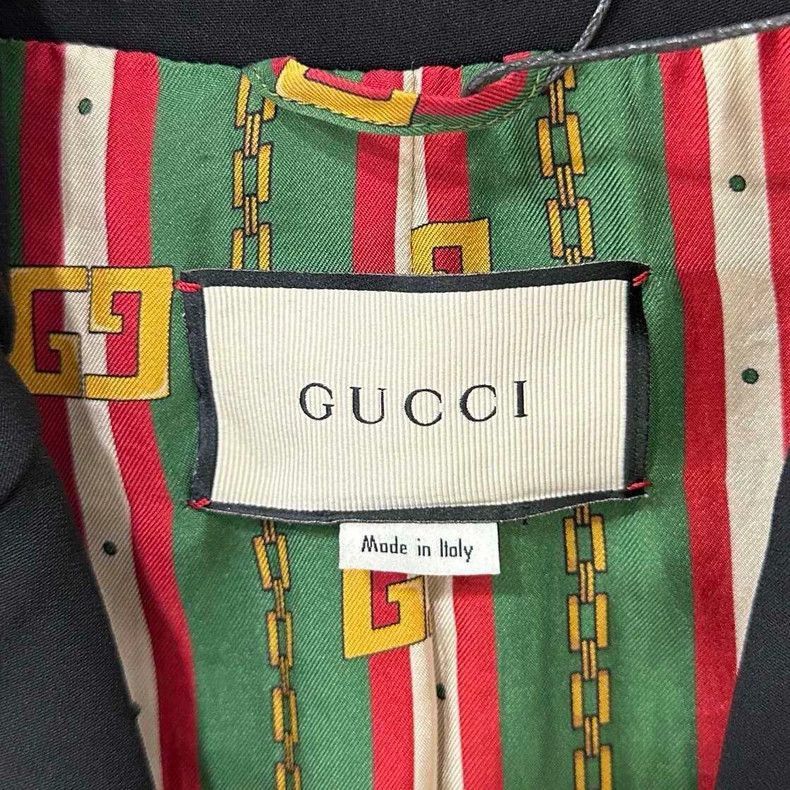 Gucci Gucci College Style Silk Pattern Blazer-2508 Size US M / EU 48-50 / 2 - 6 Thumbnail
