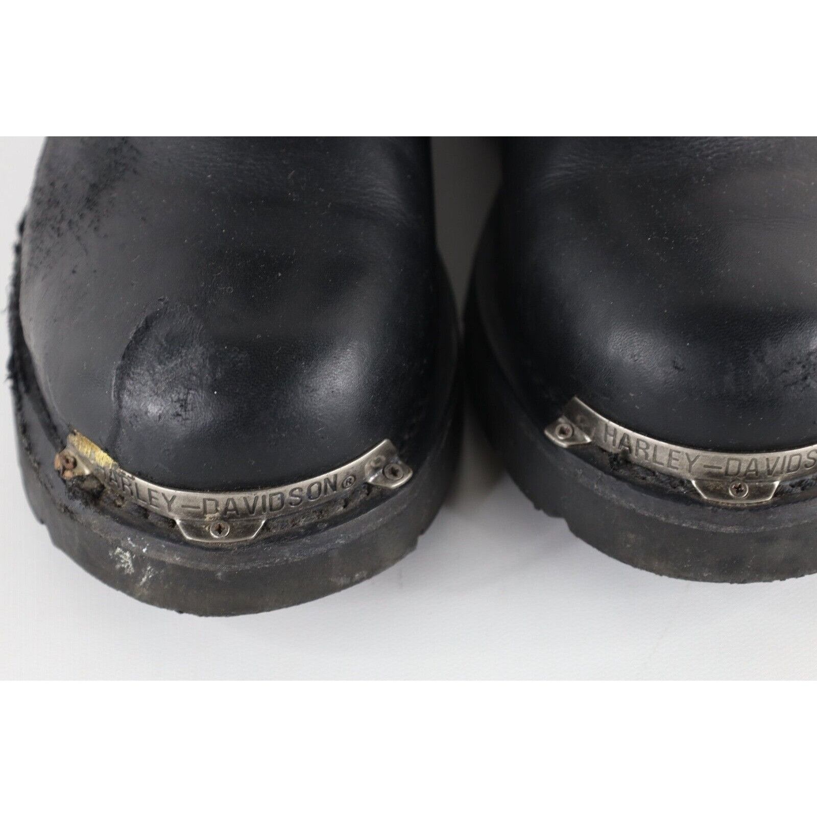 Harley Davidson × Vintage Vintage 90s Harley Davidson Fire Flames Skull Moto Boots Size US 8.5 / EU 41-42 - 3 Thumbnail
