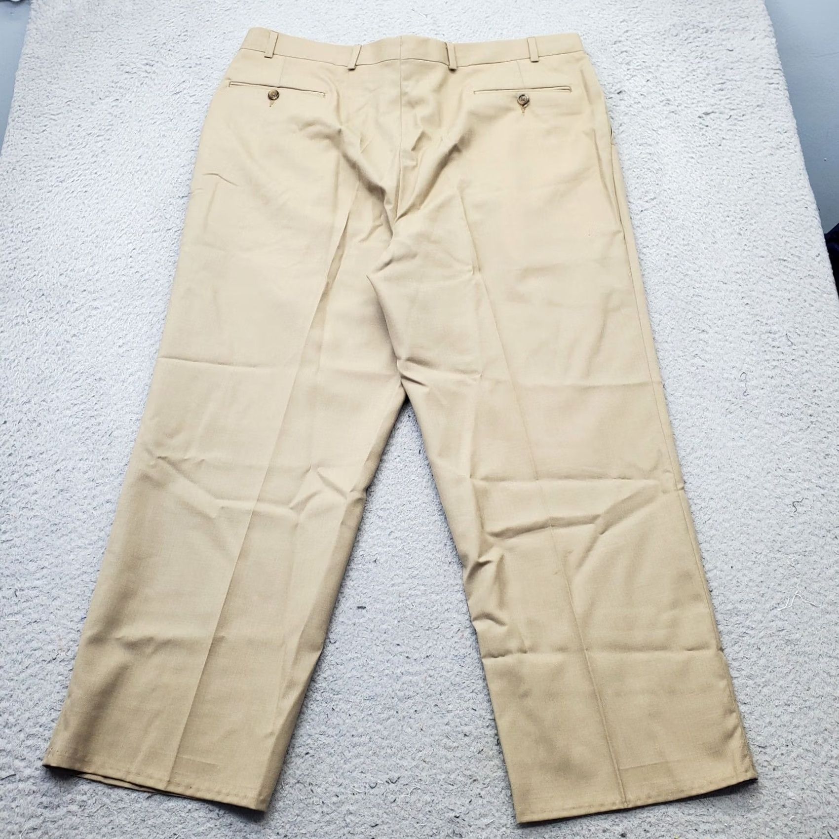 Ralph Lauren Lauren Ralph Lauren Dress Pants Mens 38x30 Tan Wool Pleated Front Shirt Pants Dress Pants Mens Tan Wool 90s? Size US 38 / EU 54 - 2 Thumbnail