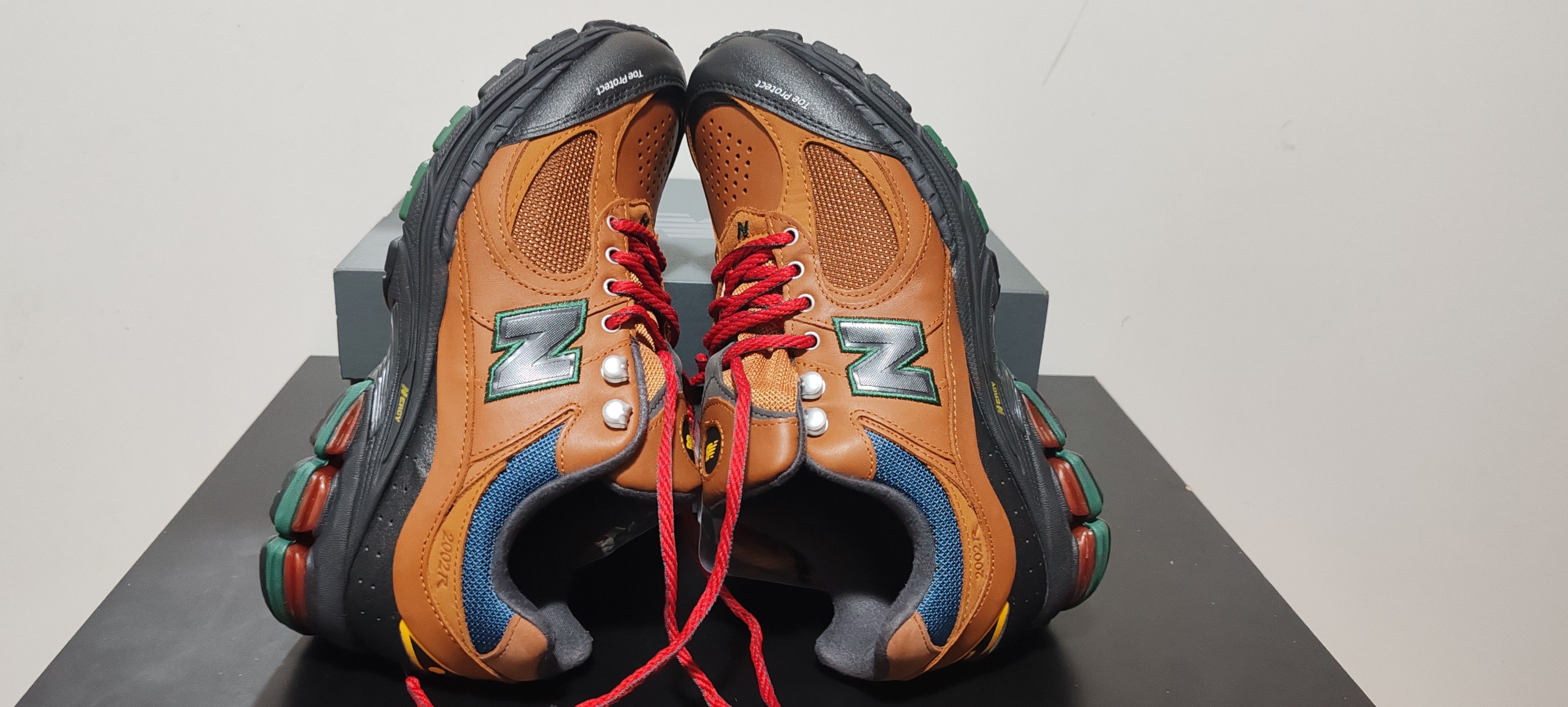 New Balance New Balance 2002 R Pack Baskets En Cuir Marron Tg: 41.5 Size US 8.5 / EU 41-42 - 10 Thumbnail